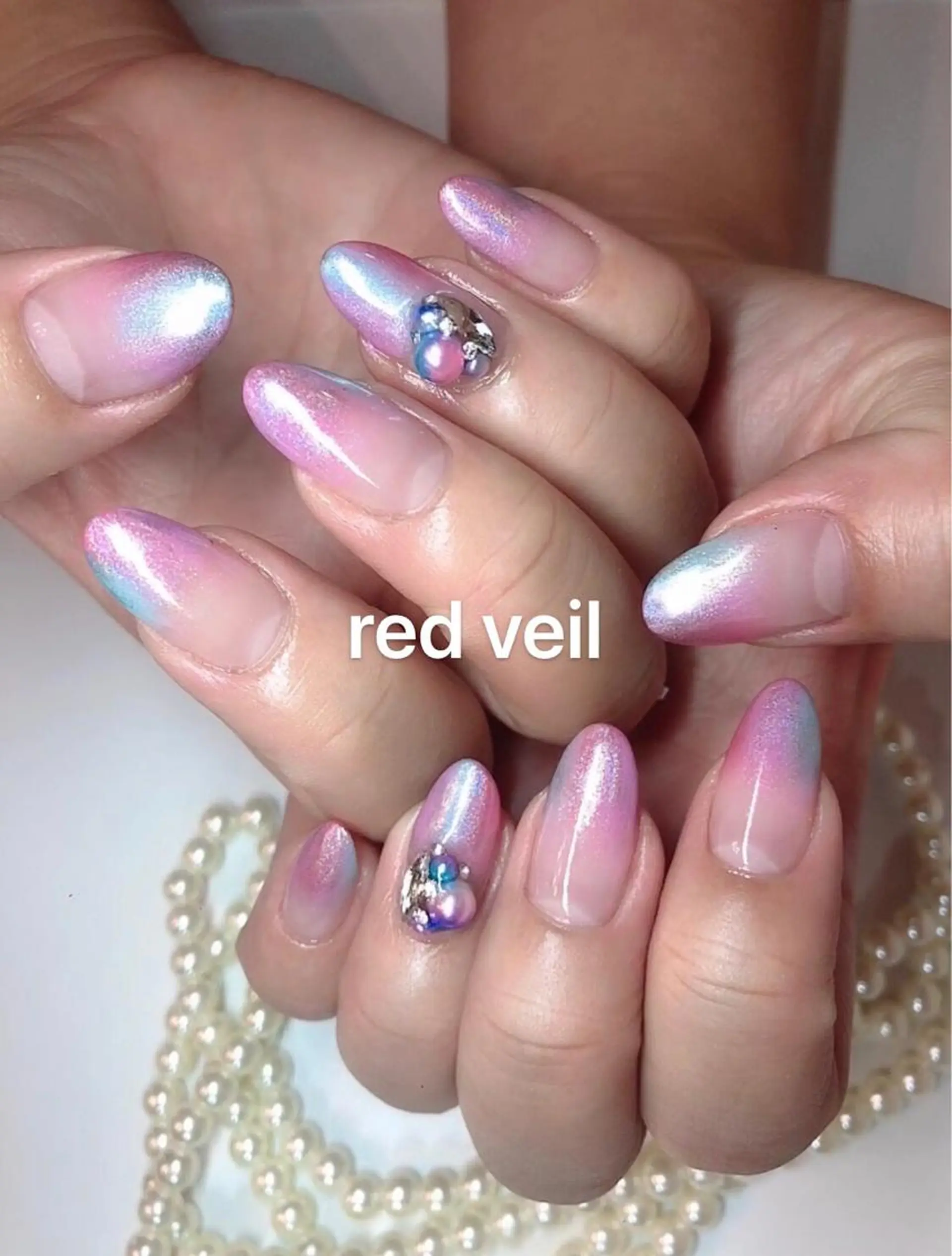 セミロング ネイル ハンドネイル 長さ出し専門 nynaのネイルデザイン