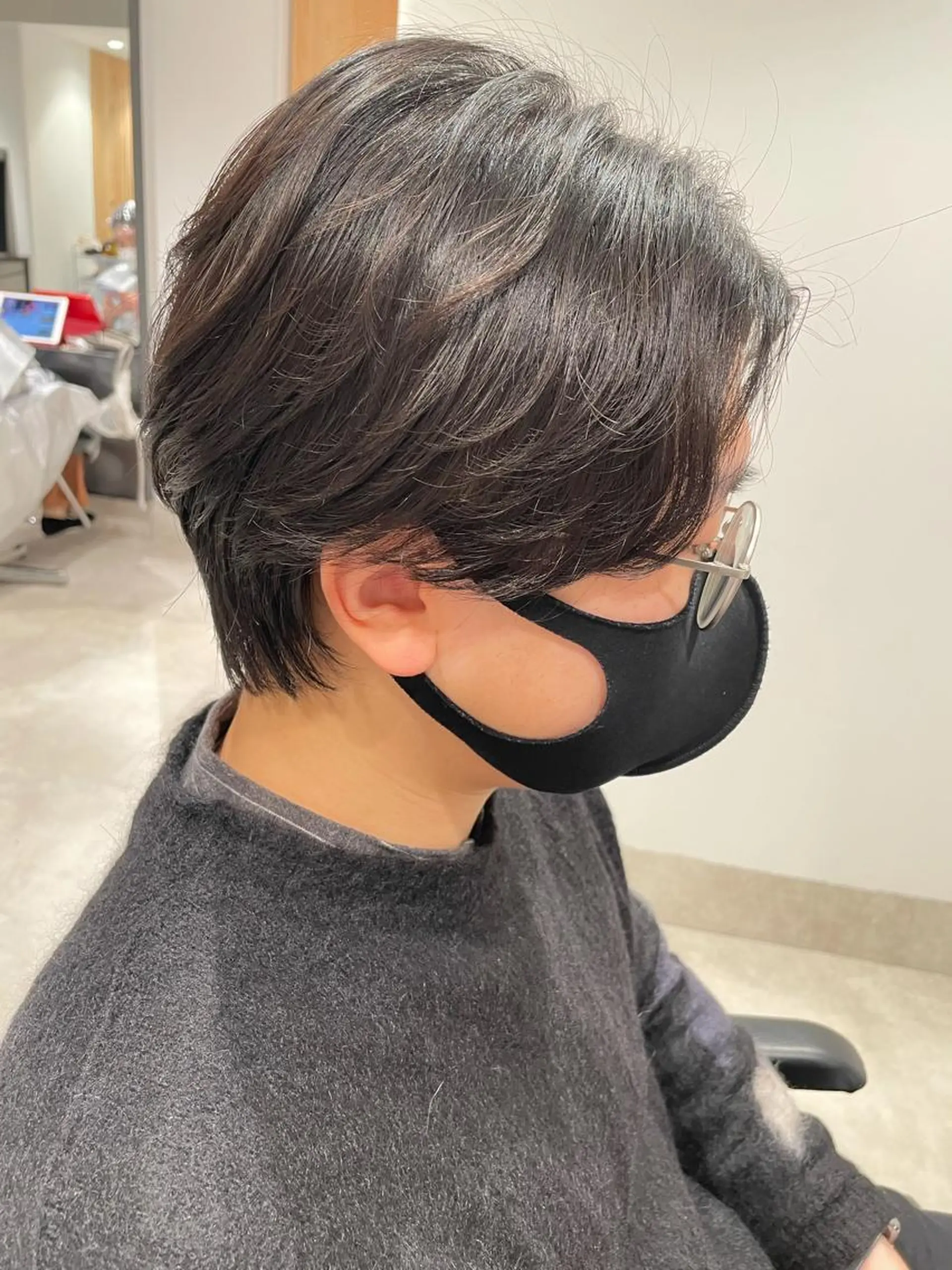 ショート カラー パーマ ヘアアレンジ メンズ パーソナルカラー合わ せたカラー🤍なつみのヘアスタイル