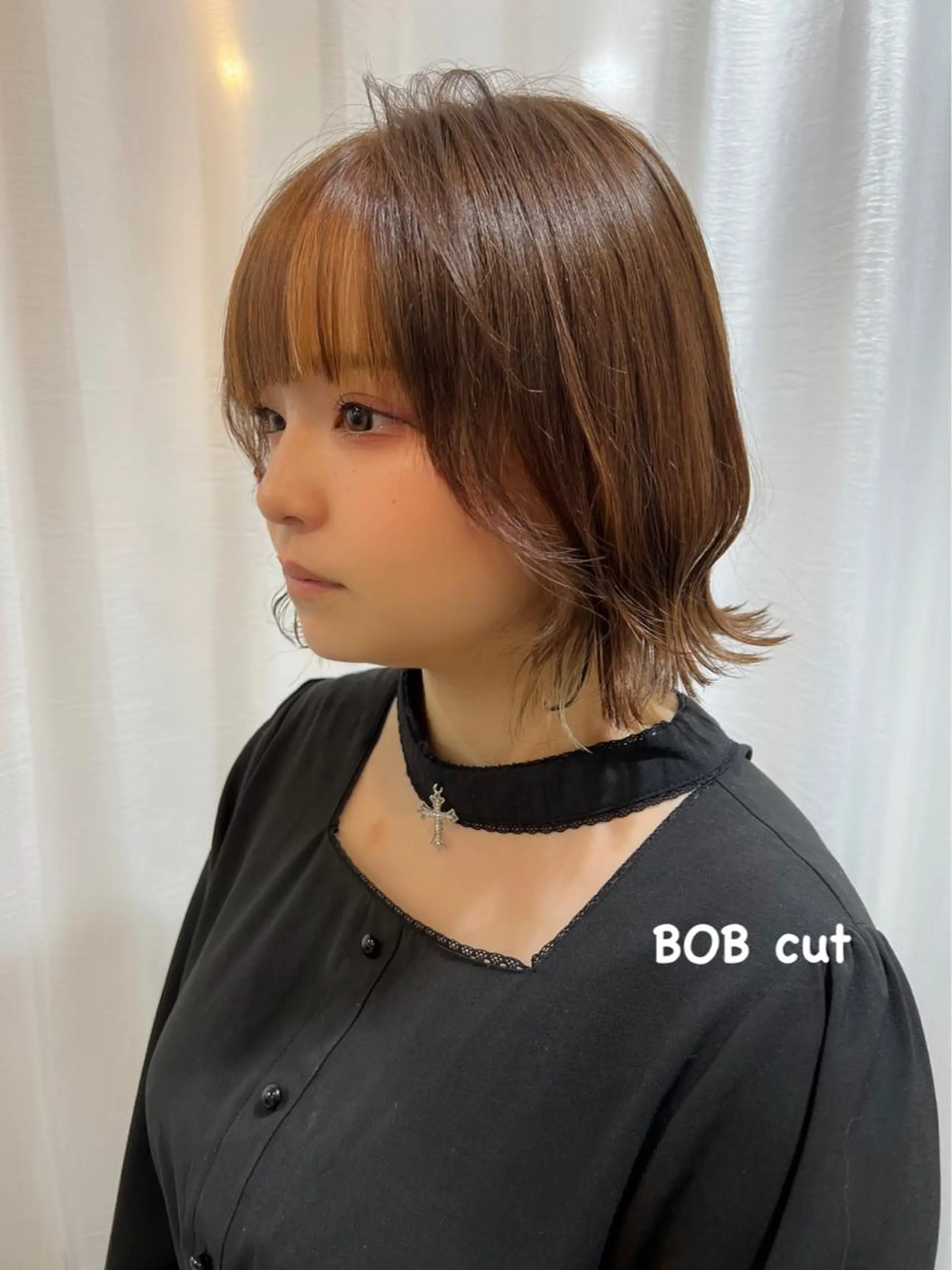 ショート カラー パーマ ヘアアレンジ キッズ ネイル マツエク・マツパ アイブロウ belta.🌱 安藝夏花🌻のヘアスタイル