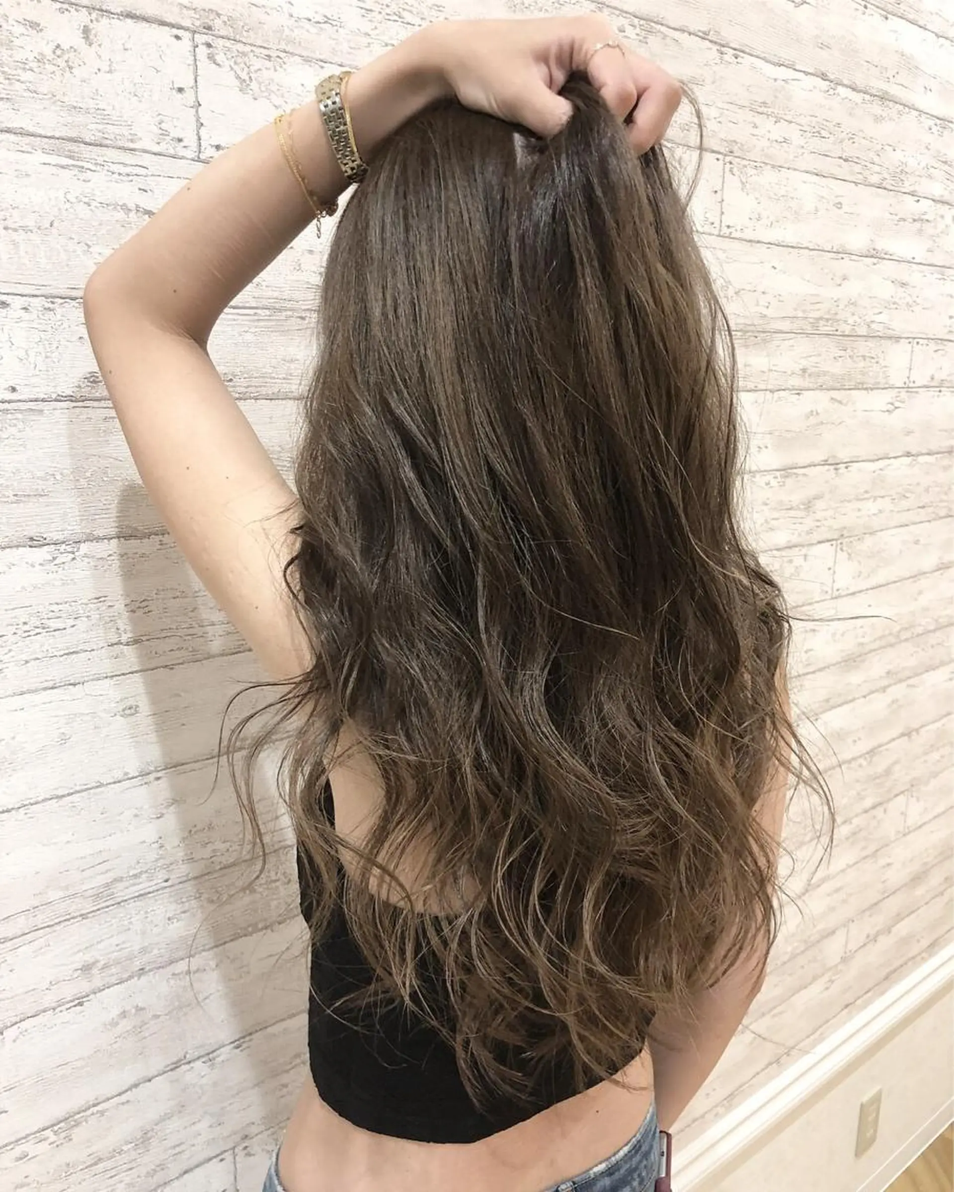 セミロング 池村美月 @透明感カラーのヘアスタイル