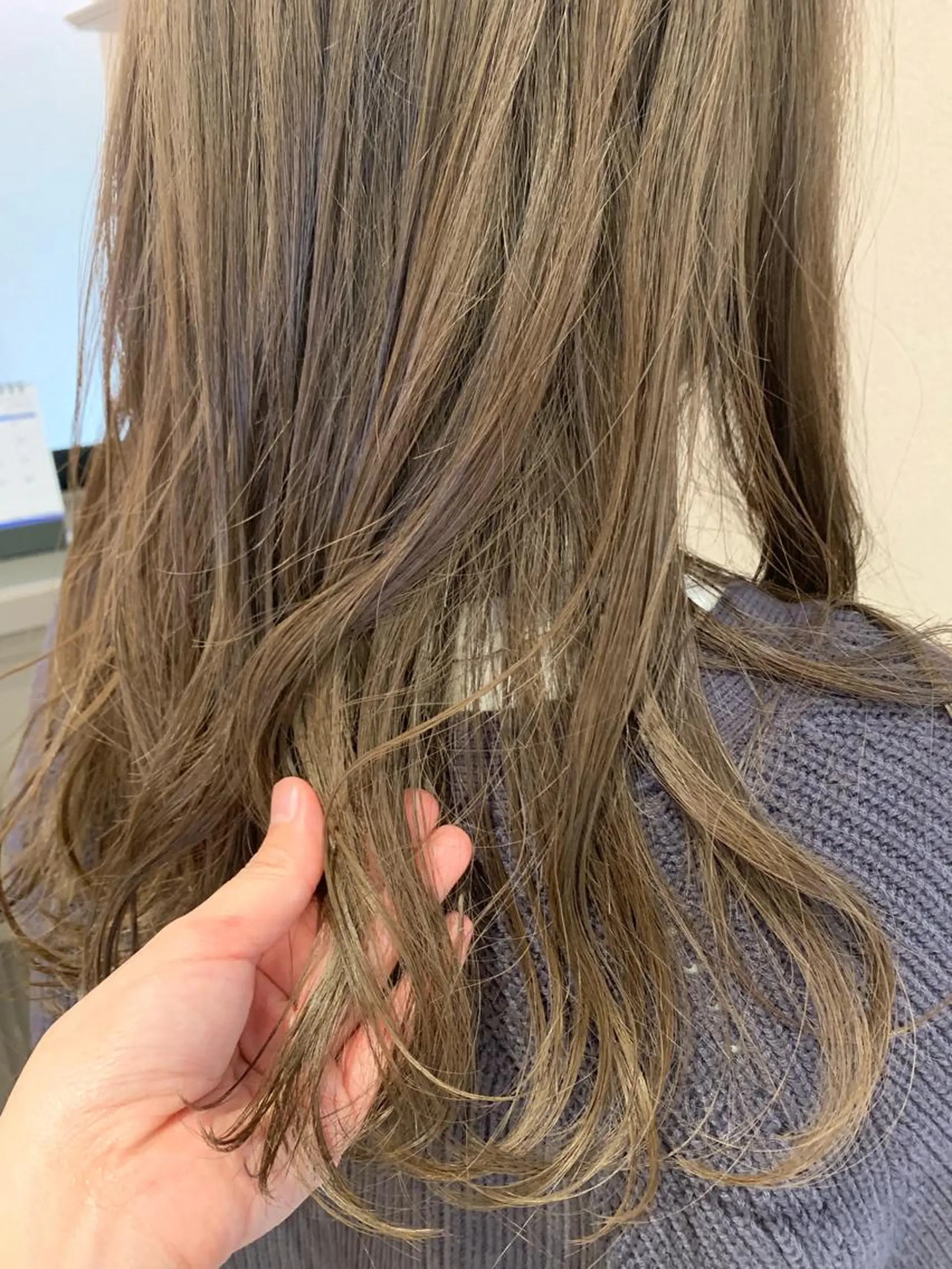 ロング カラー ベージュカラー 髪質改善ストレート/ 東徳嶺 みくのヘアスタイル