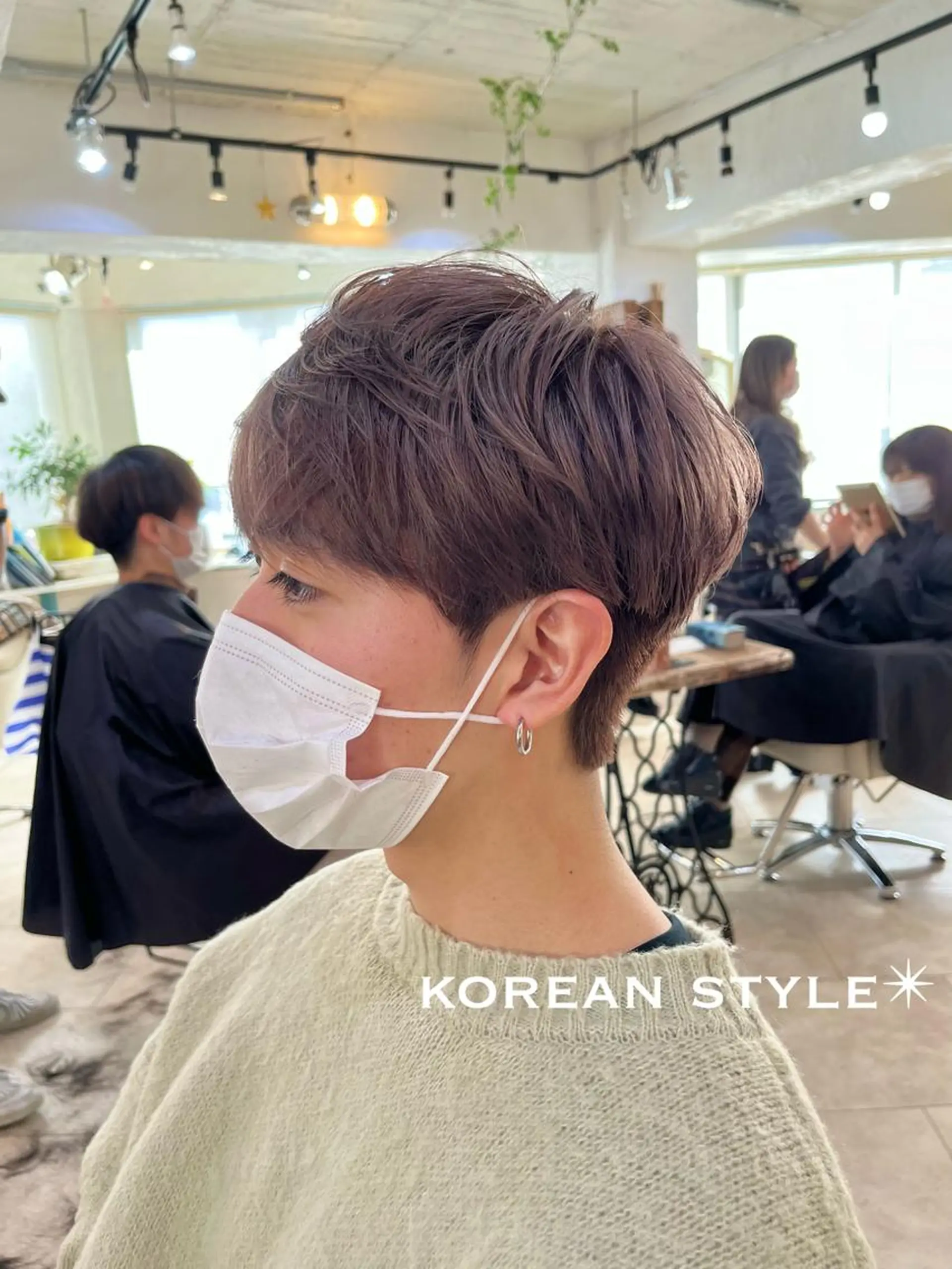 ショート 韓国風ヘア カット ヘアカラー トリートメント 本場の韓国ヘア 🇰🇷チ・ヨンジュのヘアスタイル