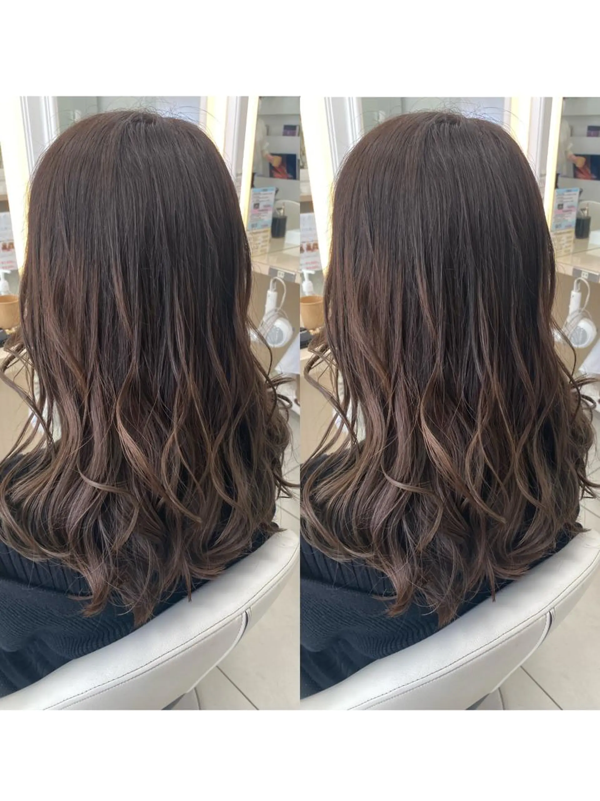 セミロング パーマ カット パーマ 🫧ふくだ りな 🕊のヘアスタイル