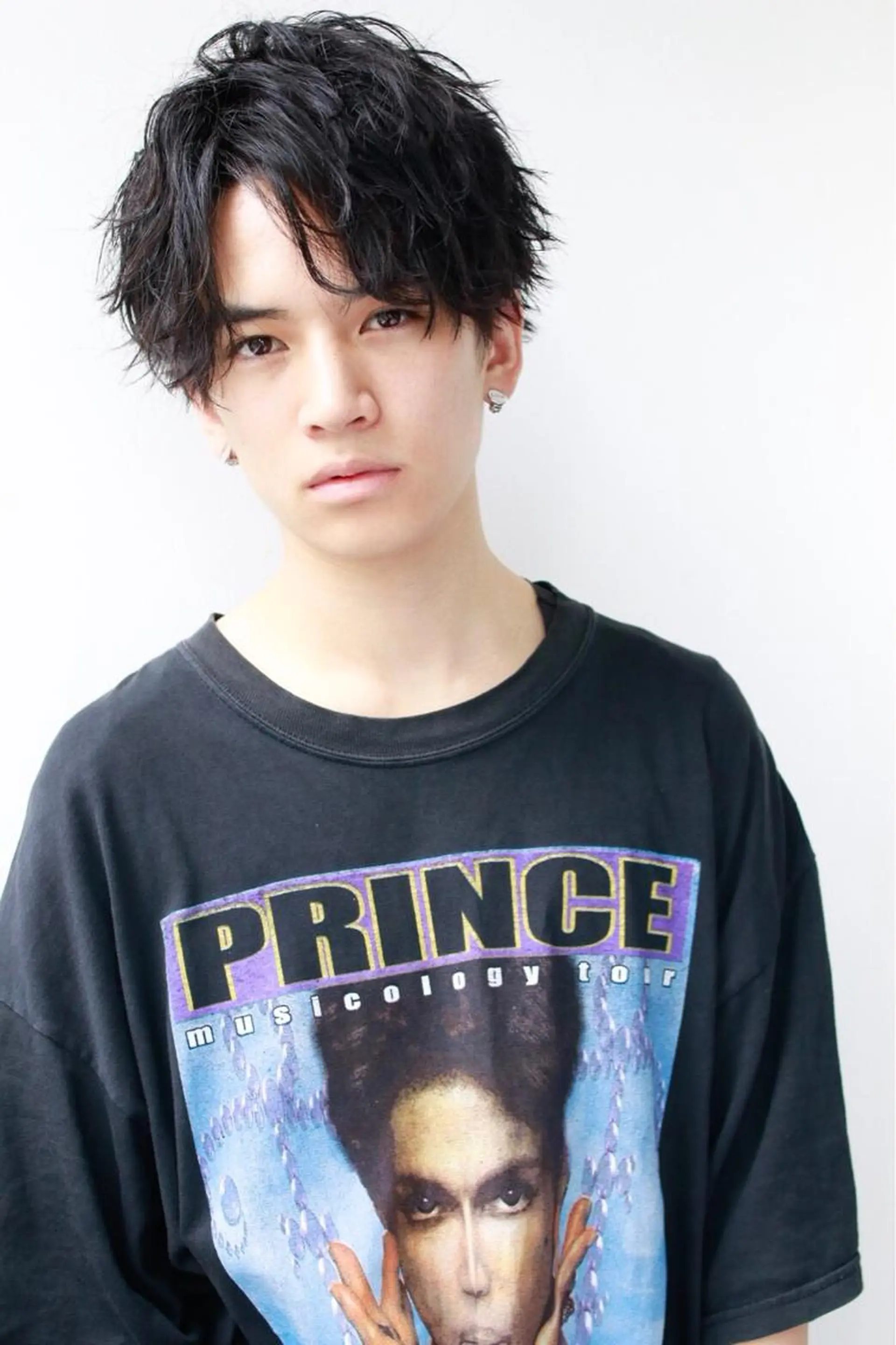 ショート カラー パーマ メンズ マッシュ 赤み消し🌿 透明感カラー🫧のヘアスタイル