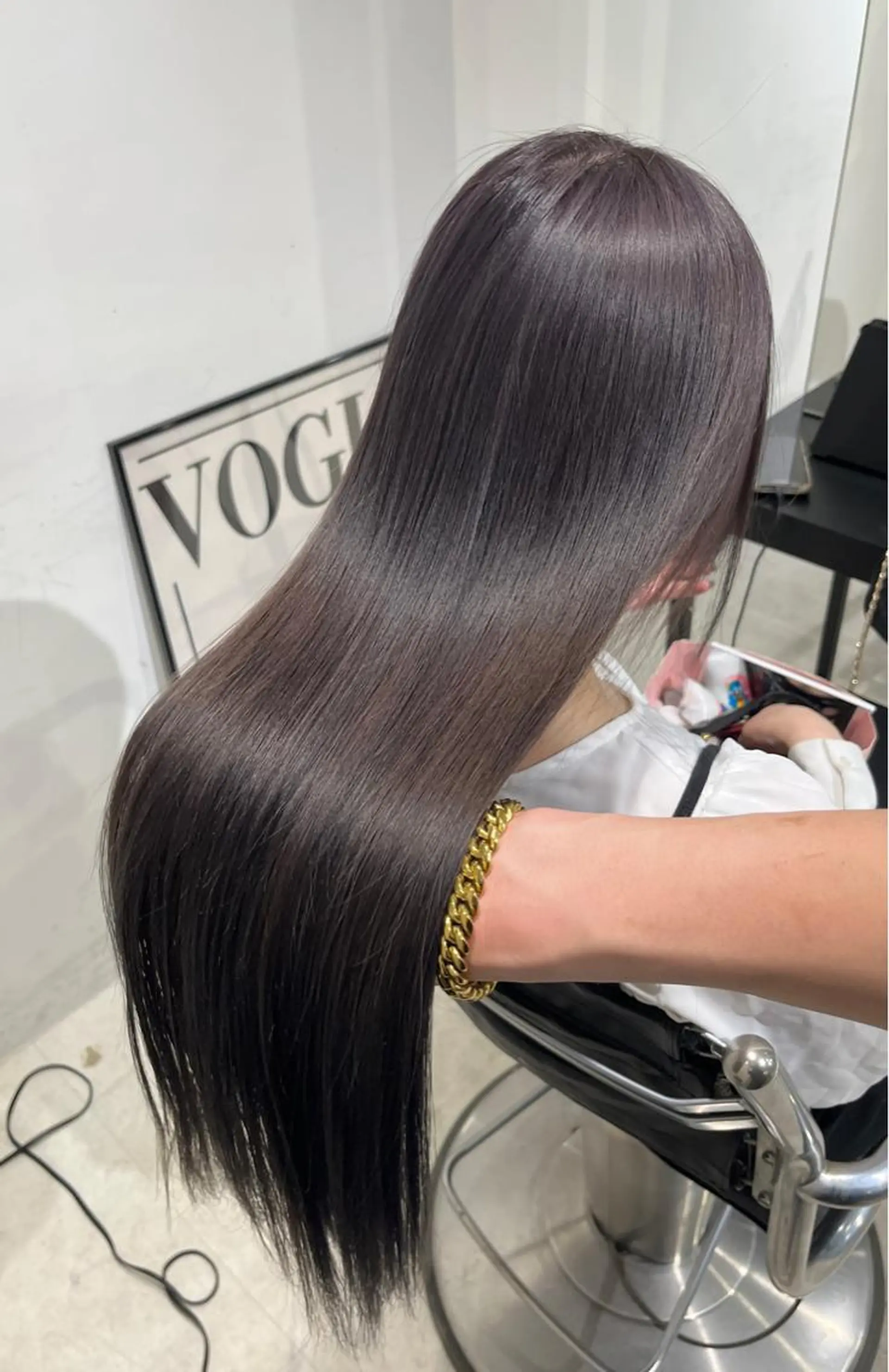 ロング カラー パーマ ヘアアレンジ メンズ キッズ ネイル マツエク・マツパ アイブロウ 🌸グレージュ/ ベージュ🌸yutaのヘアスタイル