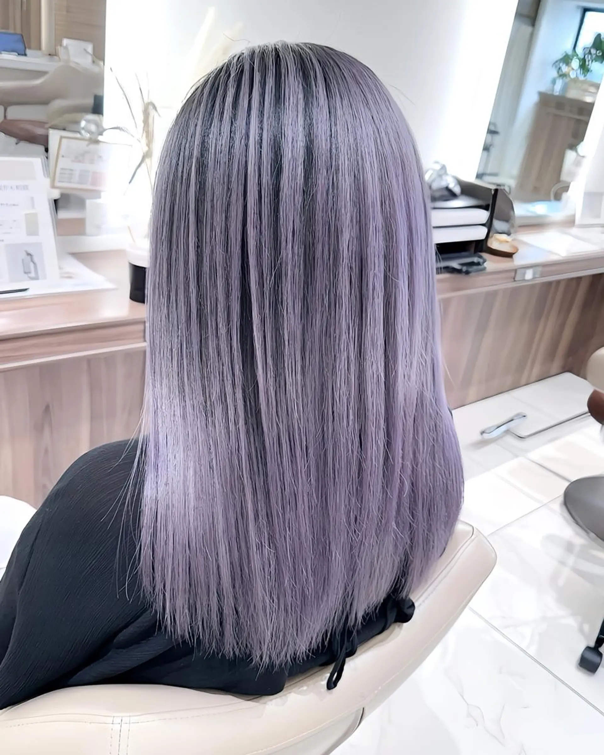 セミロング カラー 髪質改善 ヘアカラー 渡邊楓果／髪質改善 ブリーチ/カラーのヘアスタイル