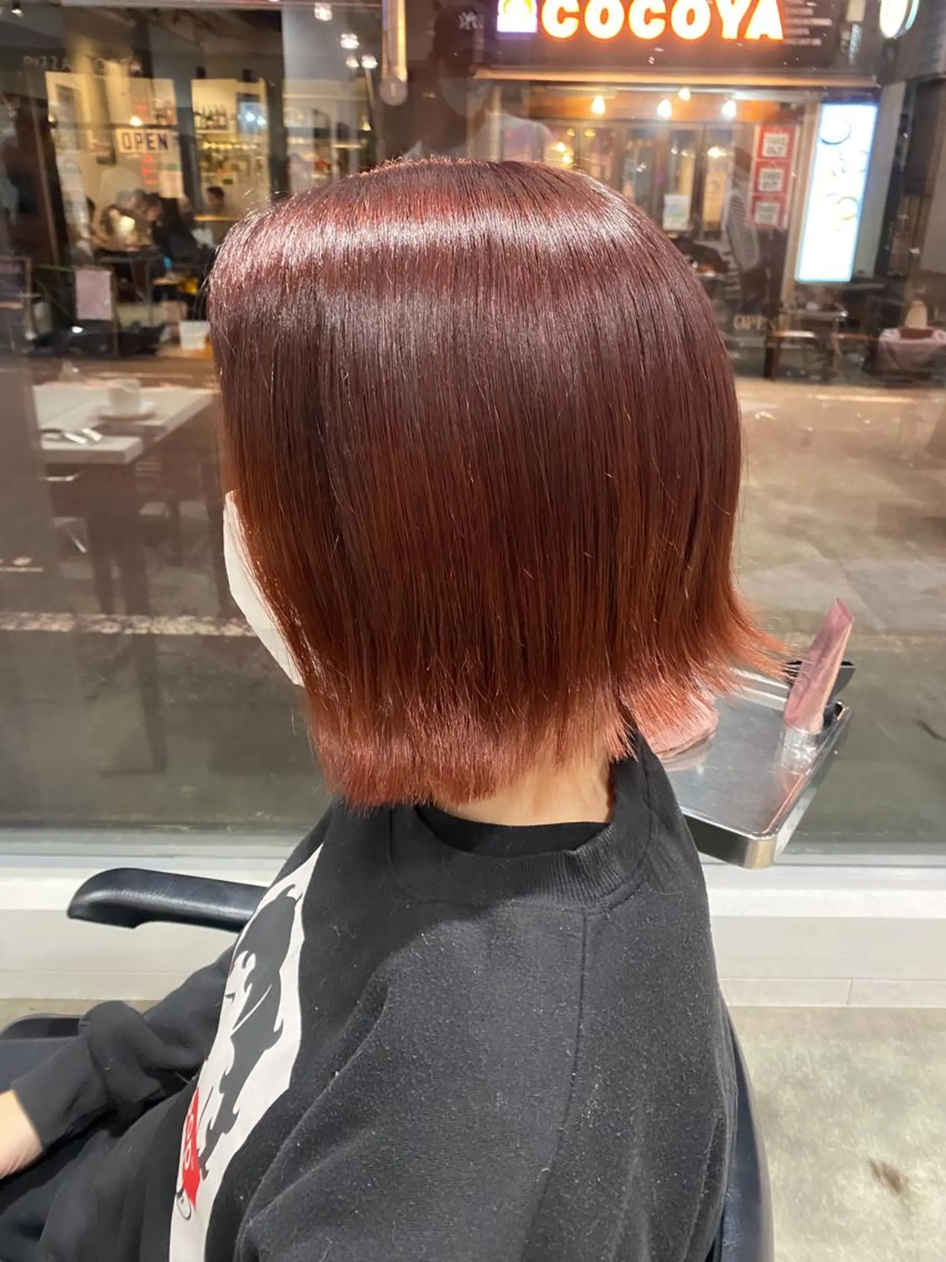 ショート カラー ブラウンカラー ピンクカラー ピンクブラウン ボブ 増子 祐太朗のヘアスタイル