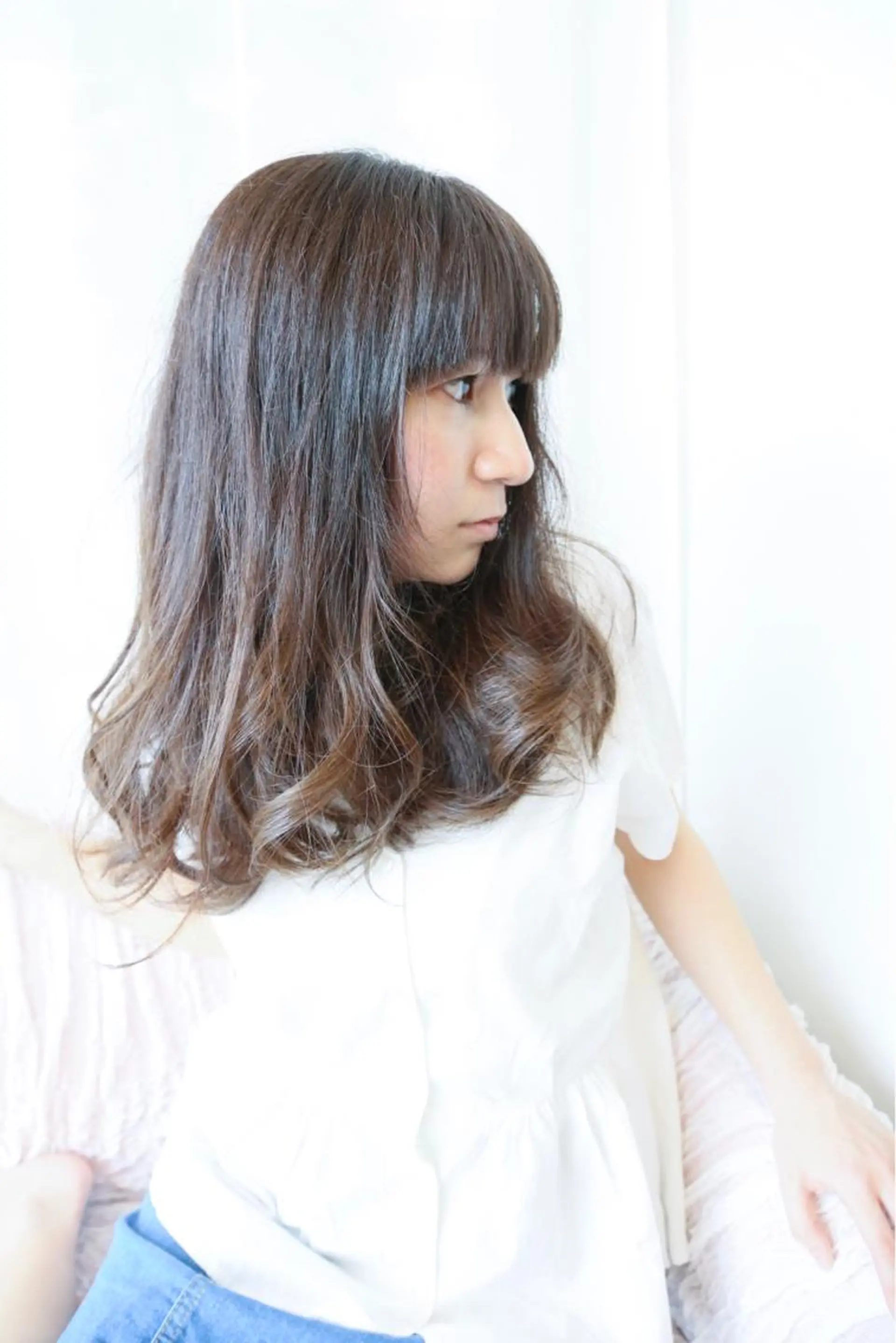 ロング 森 宇旦のヘアスタイル