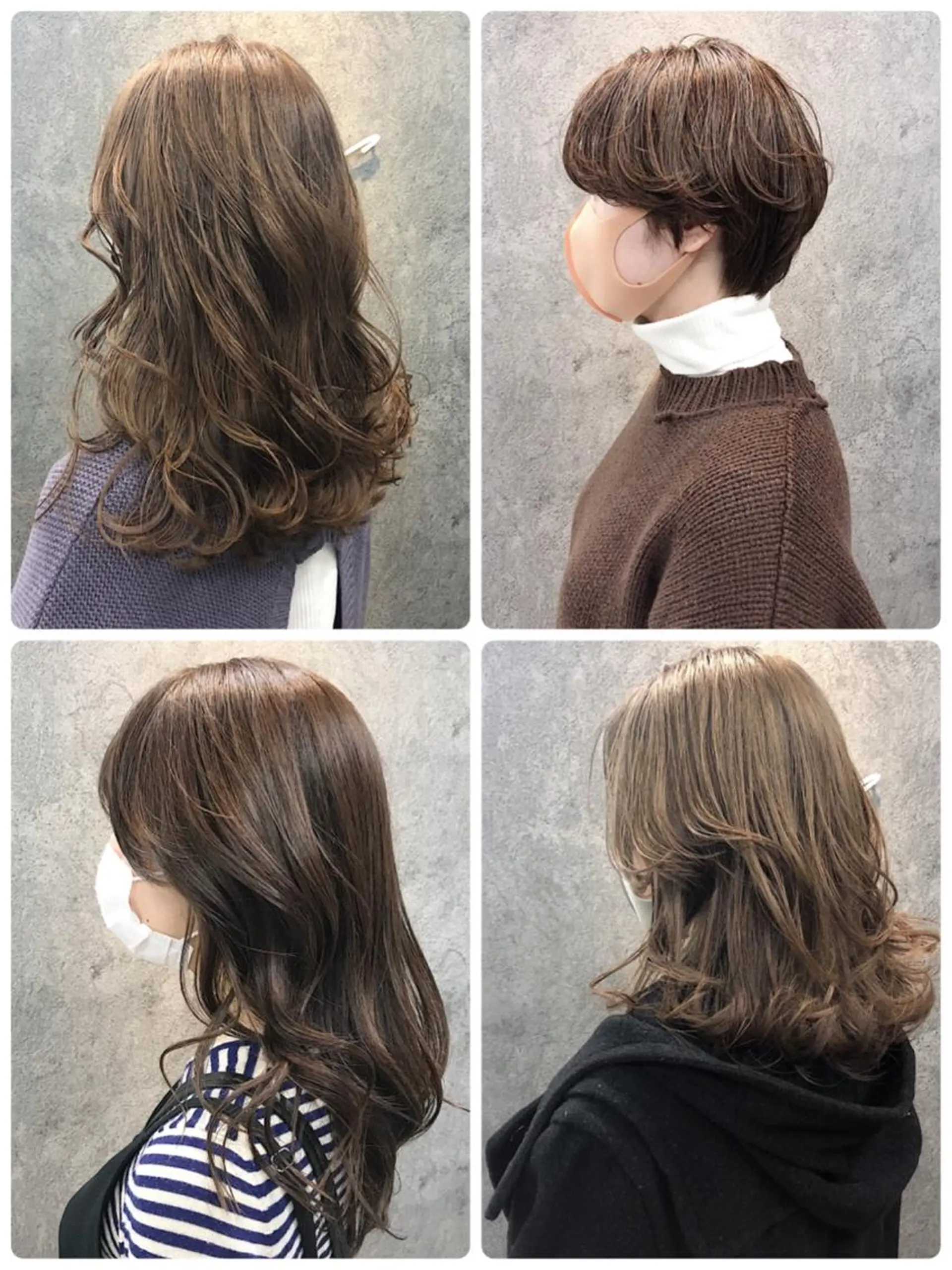 ミディアム ヘアカラー トリートメント 所渉/韓国レイヤー /ウルフカットのヘアスタイル