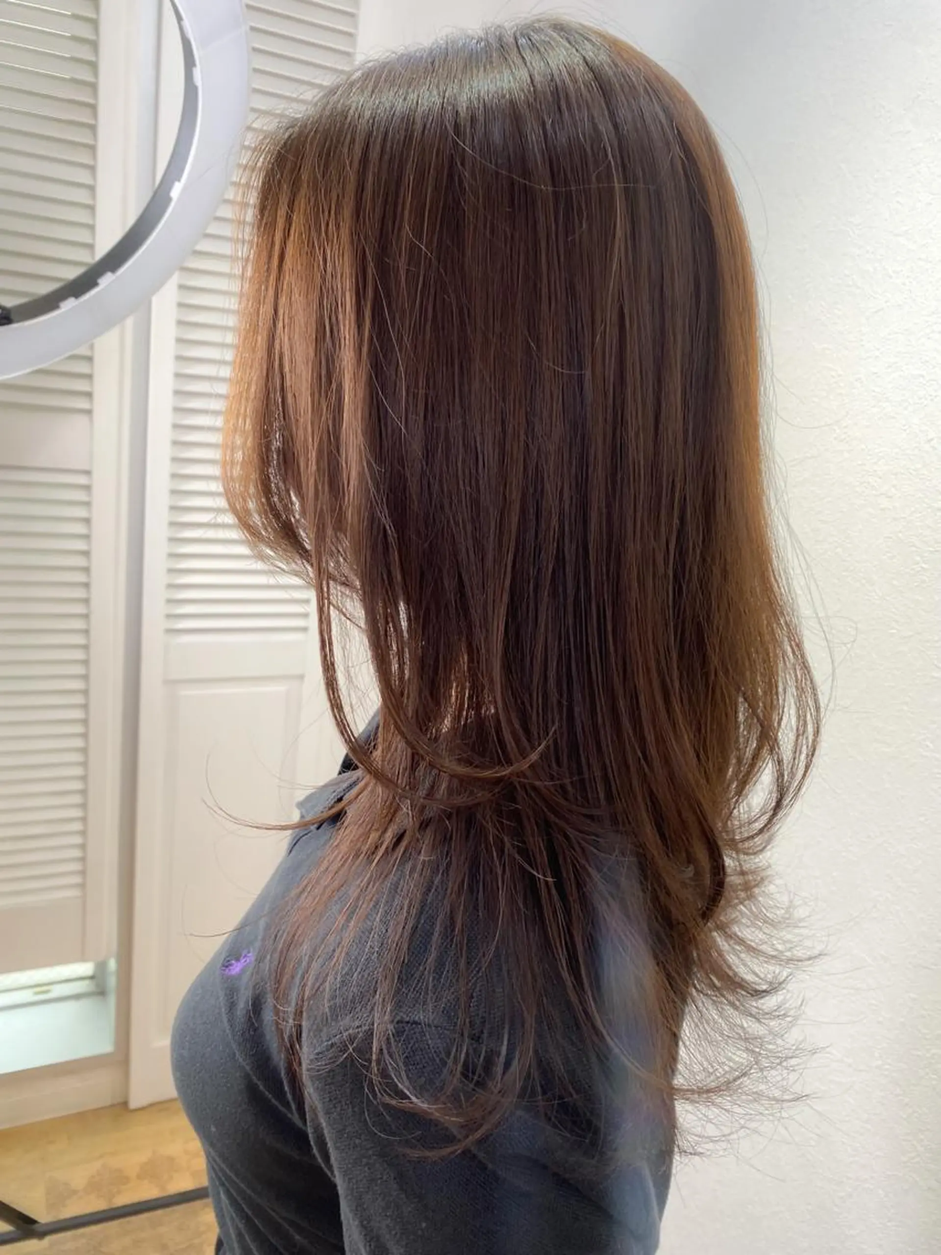 セミロング hair salon dot.tokyo color所属・MANAMI 🥀ウルフカットのヘアスタイル