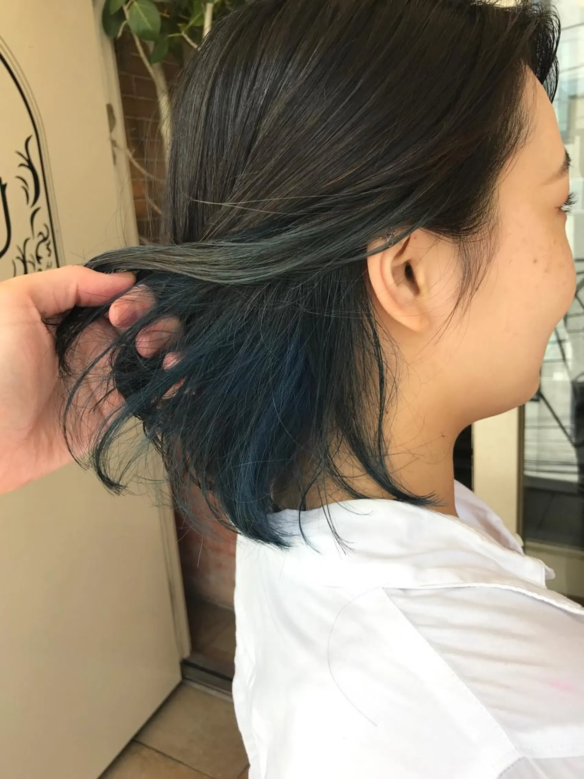 ショート カラー パーマ ヘアアレンジ メンズ ネイル マツエク・マツパ メンズインナーカラー ダブルカラー インナーカラー サロンドミルク 原宿のヘアスタイル