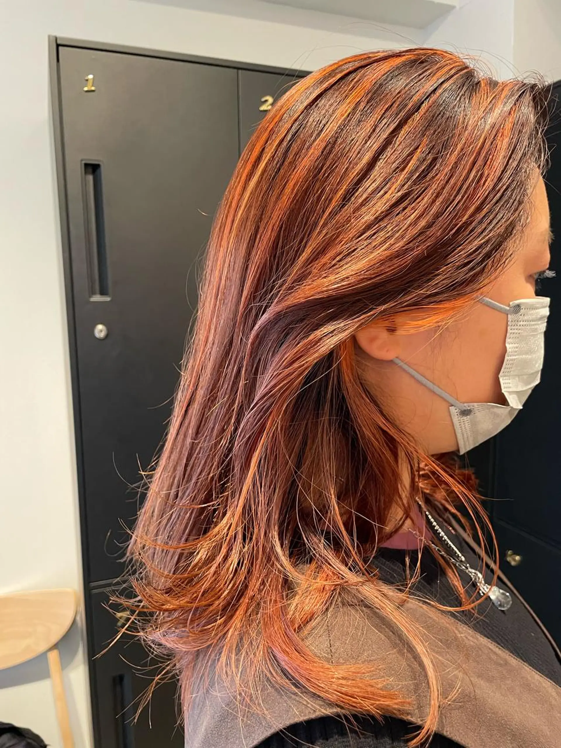 ミディアム カラー ヘアカラー トリートメント ヘッドスパ ヘアセット SALOWIN下北沢所属・hazuki 🌝のヘアスタイル