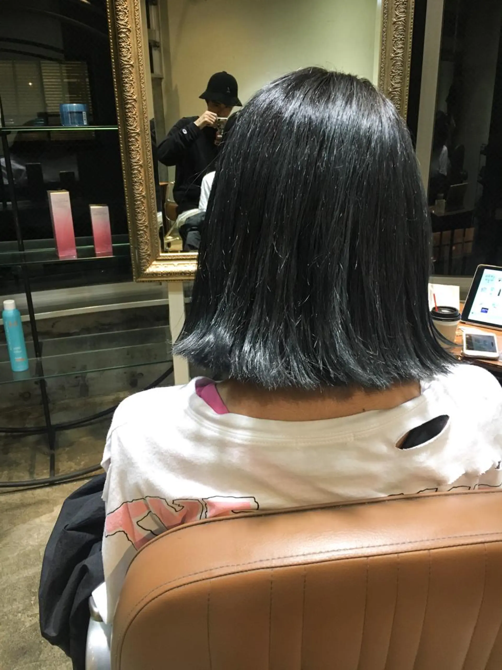 ミディアム カラー ダブルカラー 北條 優輝のヘアスタイル