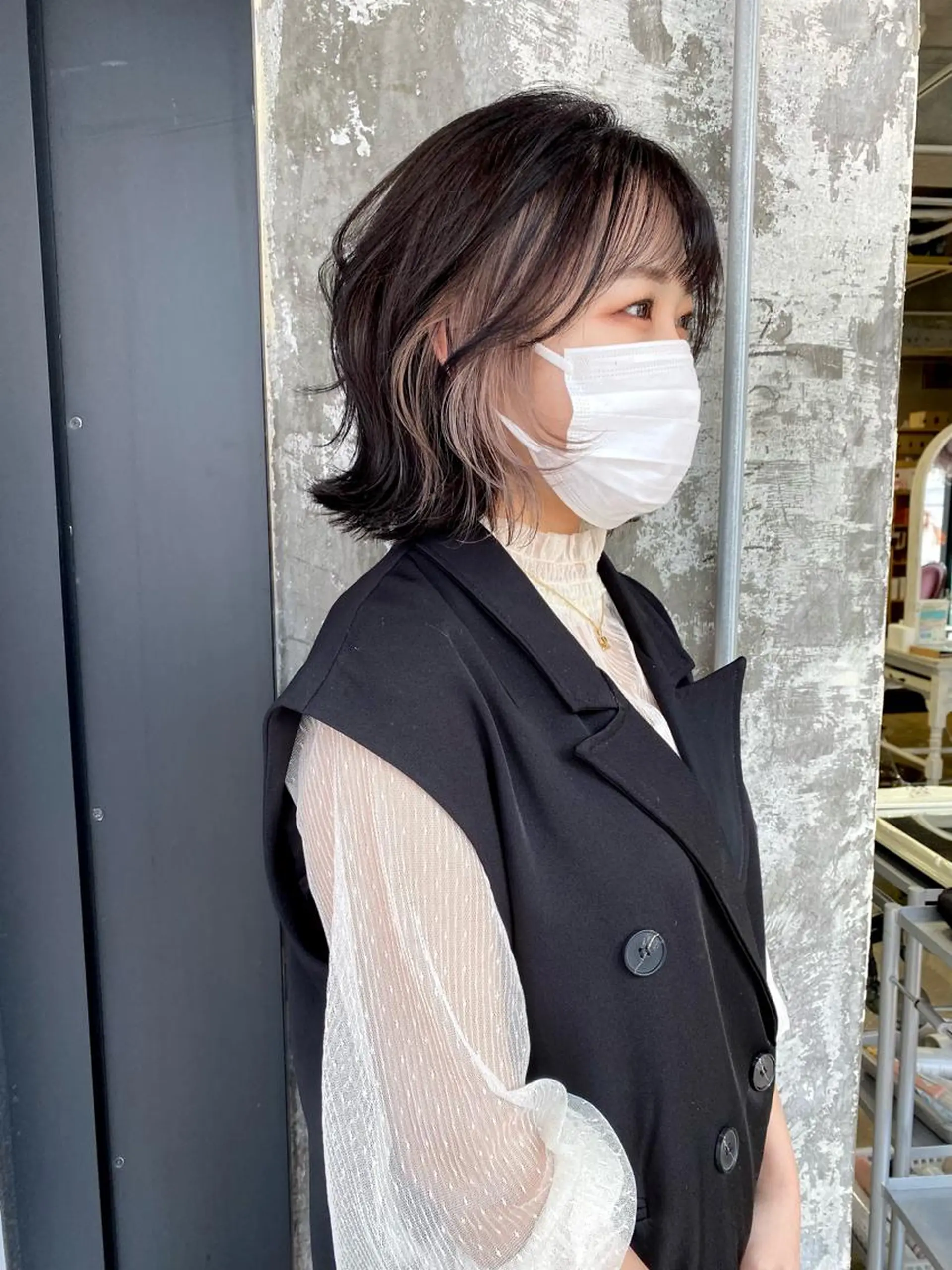 ショート カラー レイヤーカット/ 縮毛矯正/ミサキ💐のヘアスタイル