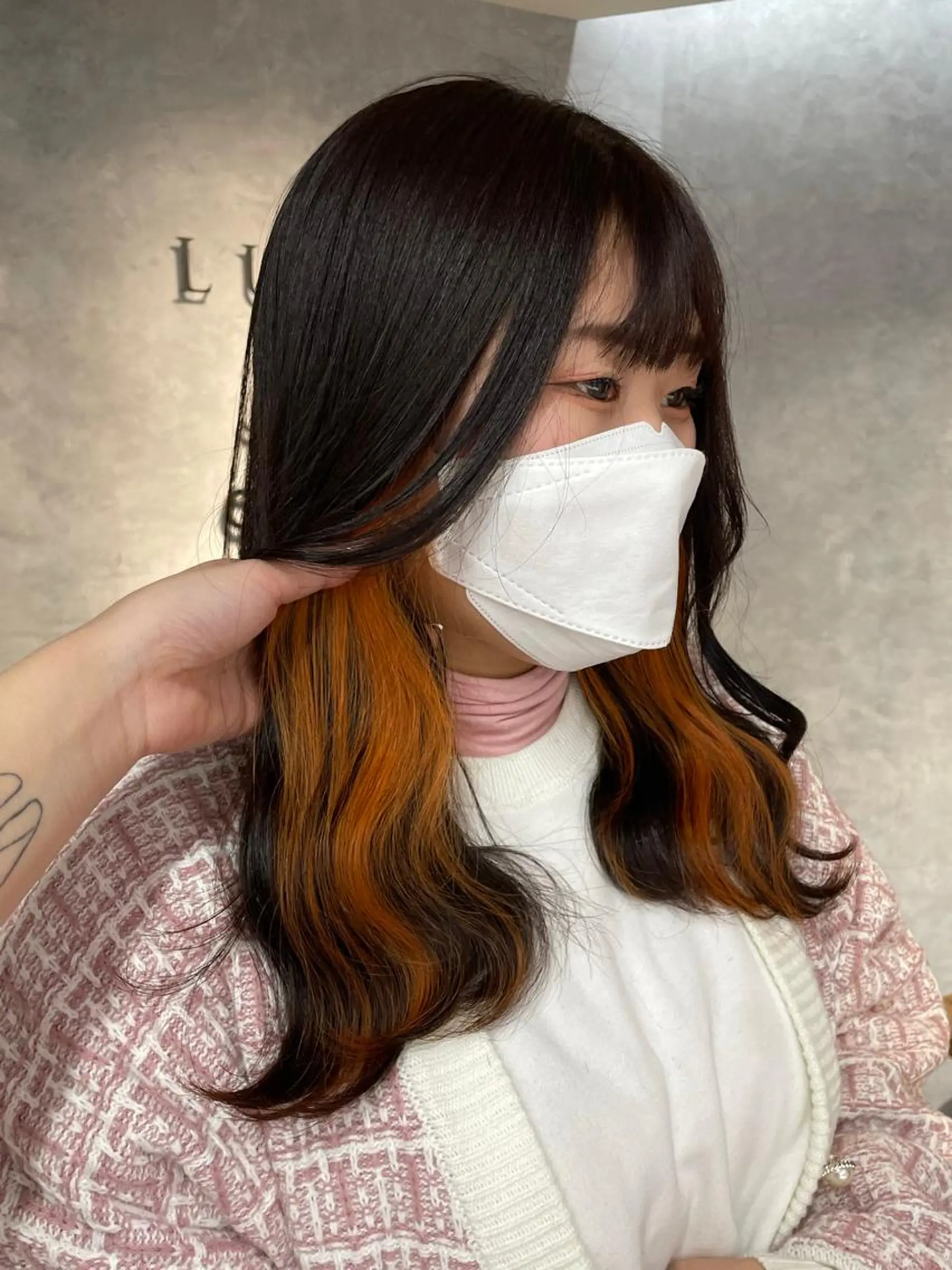 ロング Cielro【 シェイロ 】所属・Cielro/ダブル カラー/西田咲希のヘアスタイル