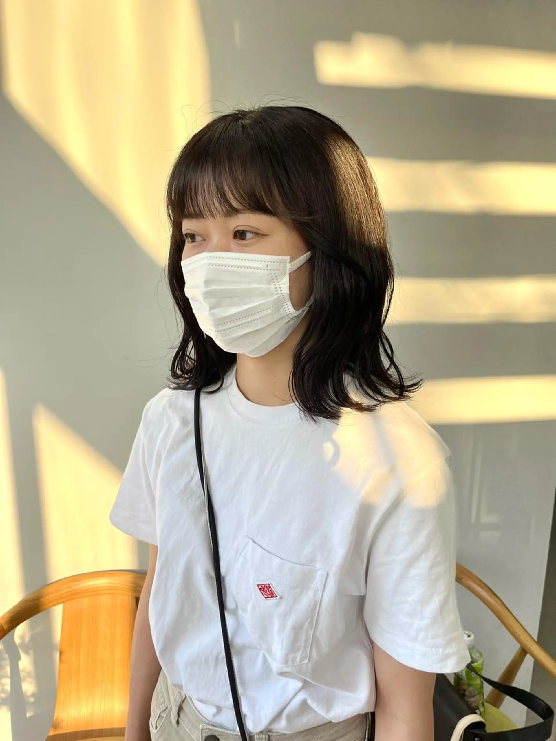 セミロング カラー 山口 モエのヘアスタイル