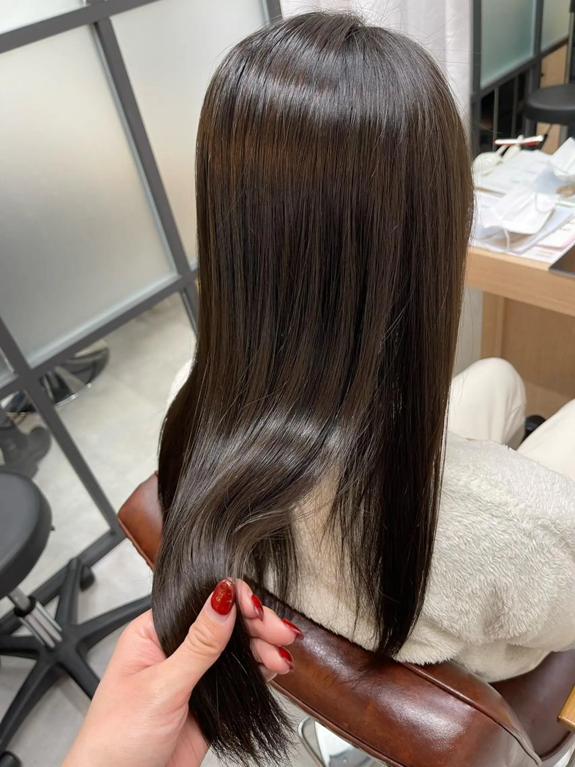 ロング カット 縮毛矯正 tocca河原町〰️ 藤川日向のヘアスタイル