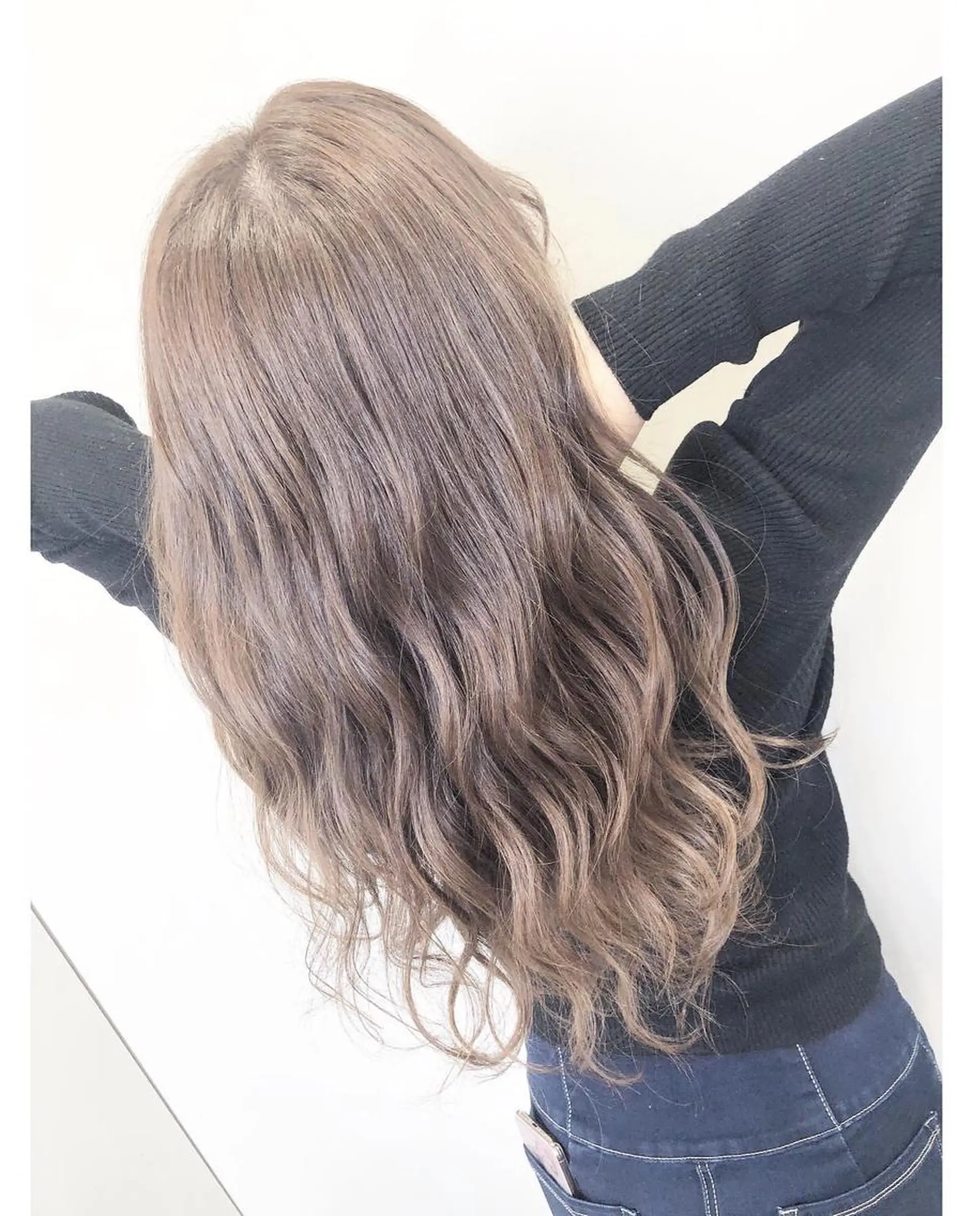 ロング カラー ブリーチ ブリーチなしカラー ヘアカラー トリートメント 💓シールエクステ ルミエールのヘアスタイル