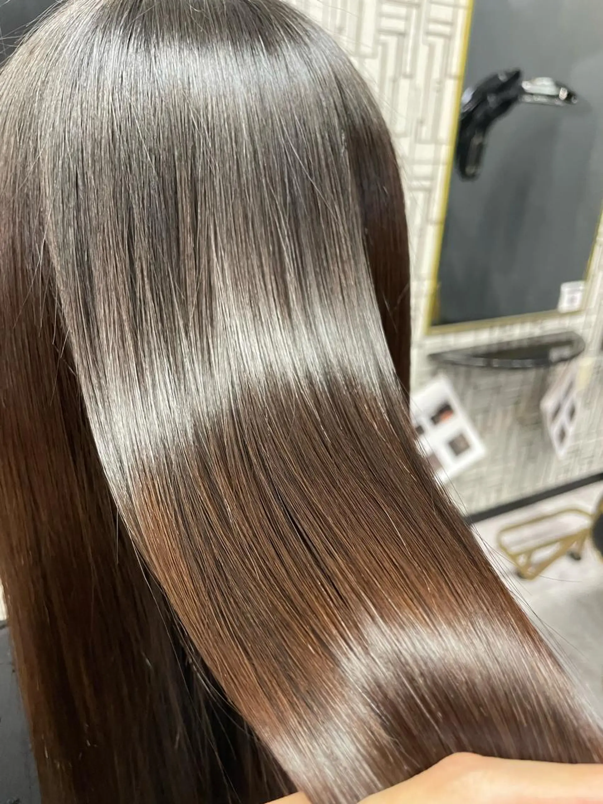 セミロング 縮毛矯正 トリートメント カット 縮毛矯正 トリートメント 篠原 侑作のヘアスタイル