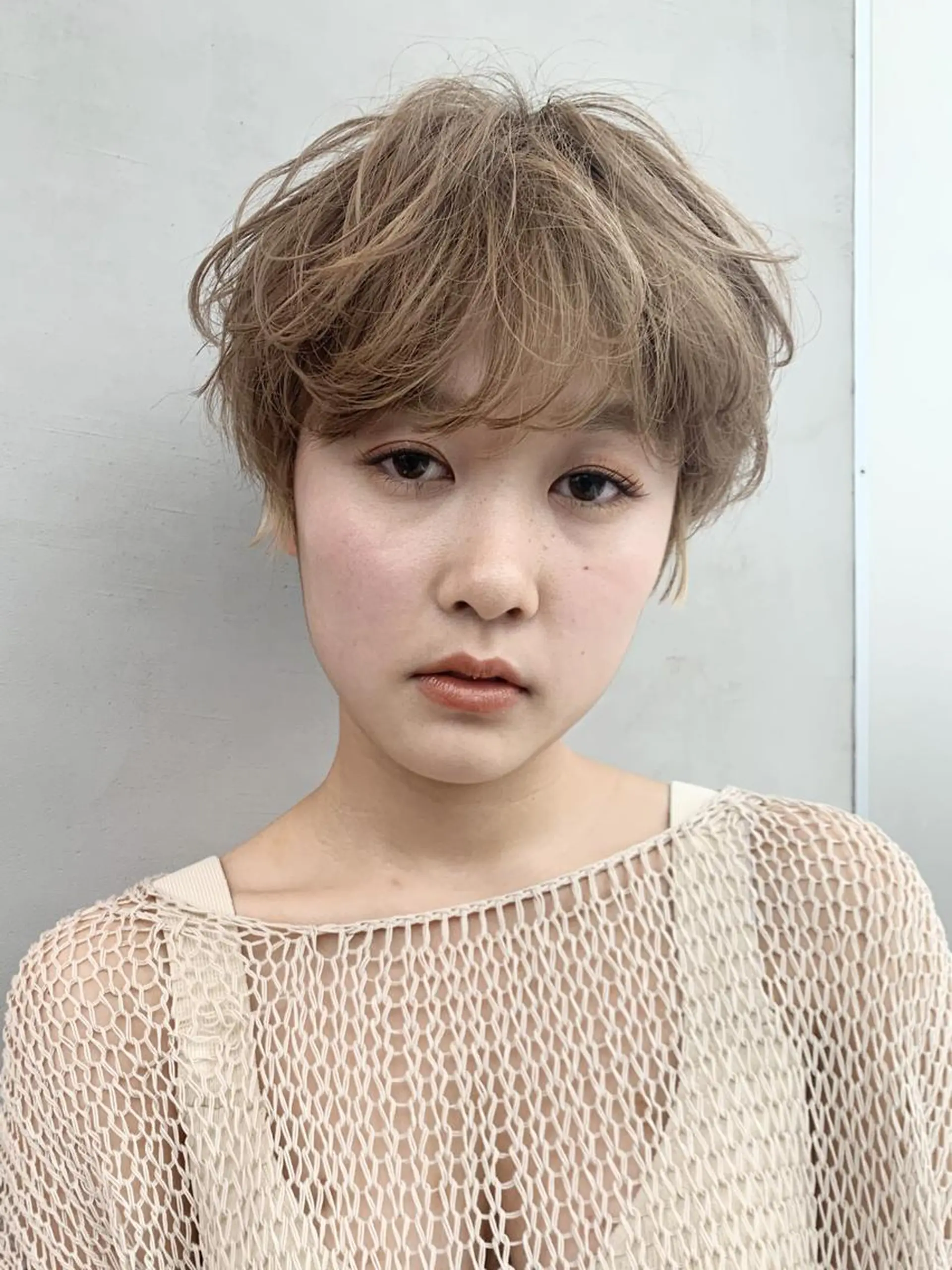 ショート パーマ ヘアアレンジ カラー ITbyALBUM 中野店のヘアスタイル
