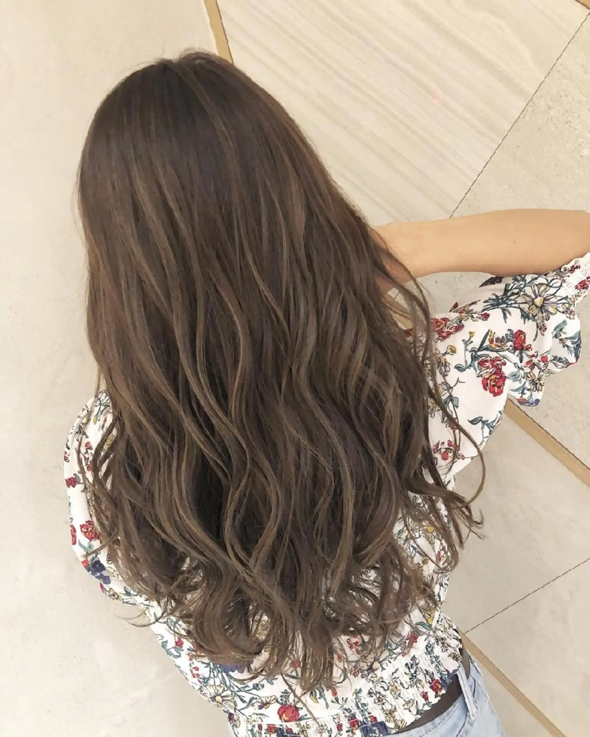 ロング カラー カット ヘアカラー トリートメント HANARE by youres hair 神楽坂所属・神楽坂/縮毛矯正/ 髪質改善/香村優弥のヘアスタイル