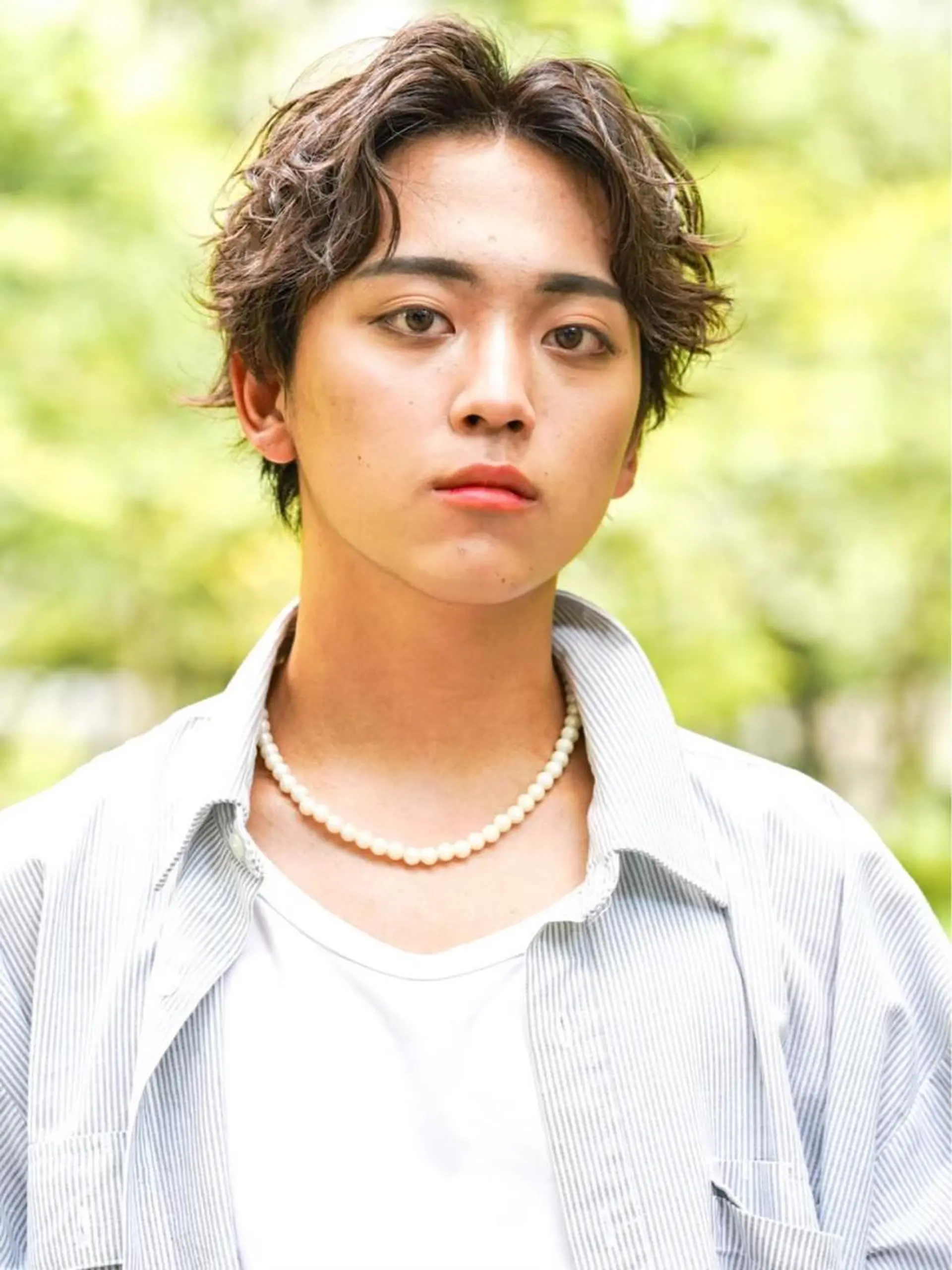 ショート パーマ メンズ kei/透明感カラー /縮毛矯正/メンズのヘアスタイル