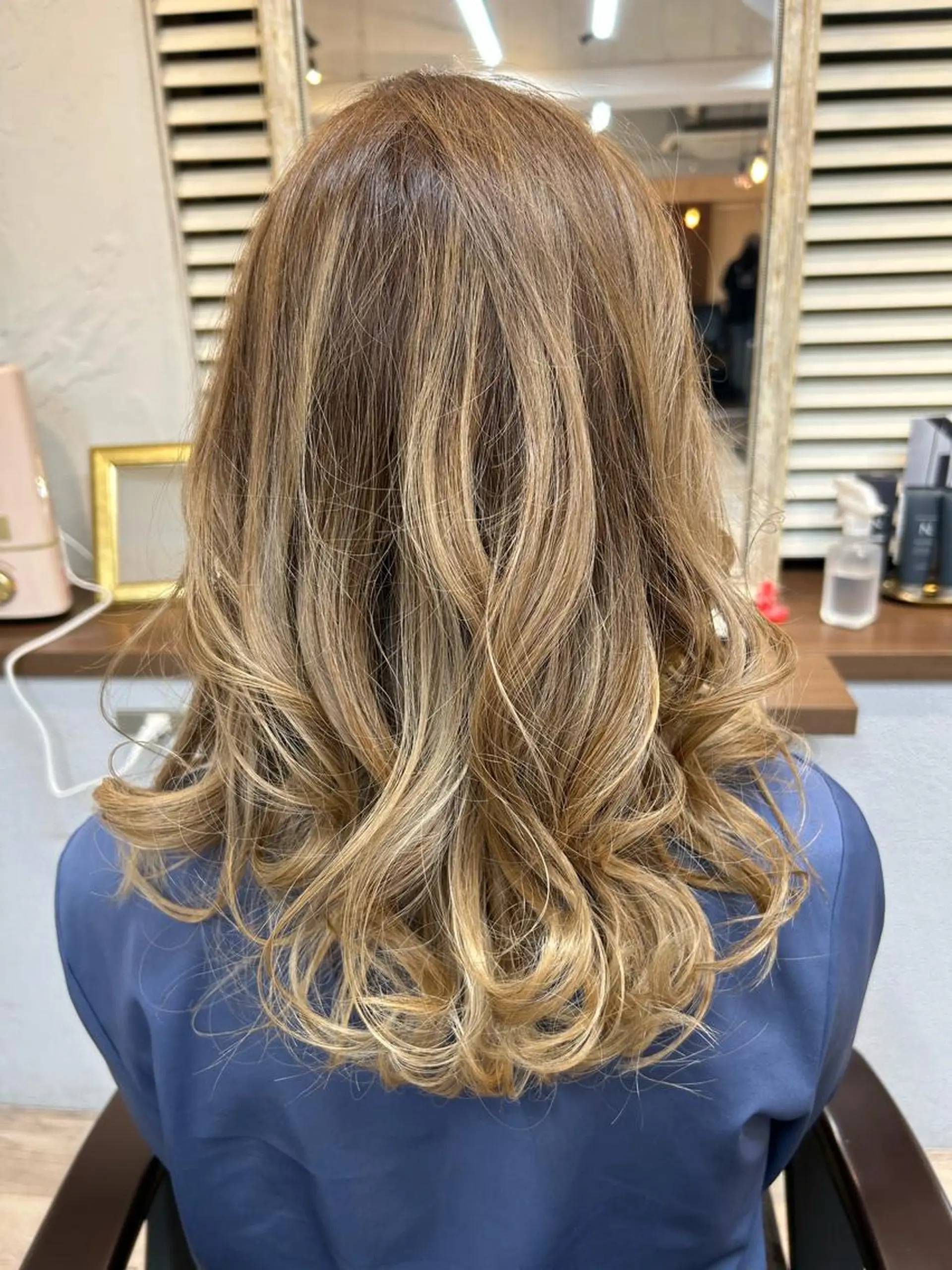 カラー バレイヤージュ ハイトーンカラー 小野 【髪質改善】のヘアスタイル