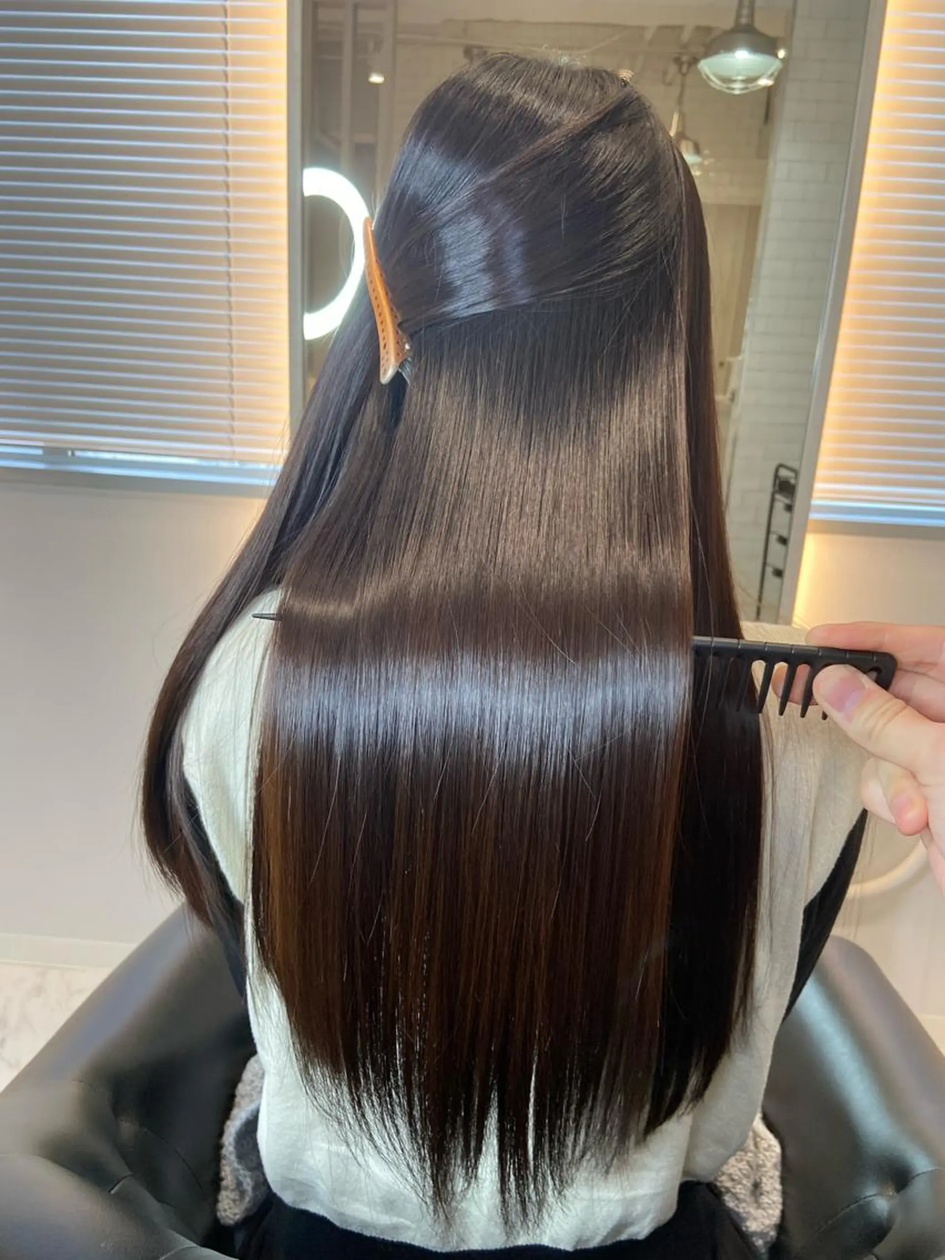 ロング 縮毛矯正 トリートメント ツバサ 髪質改善のヘアスタイル