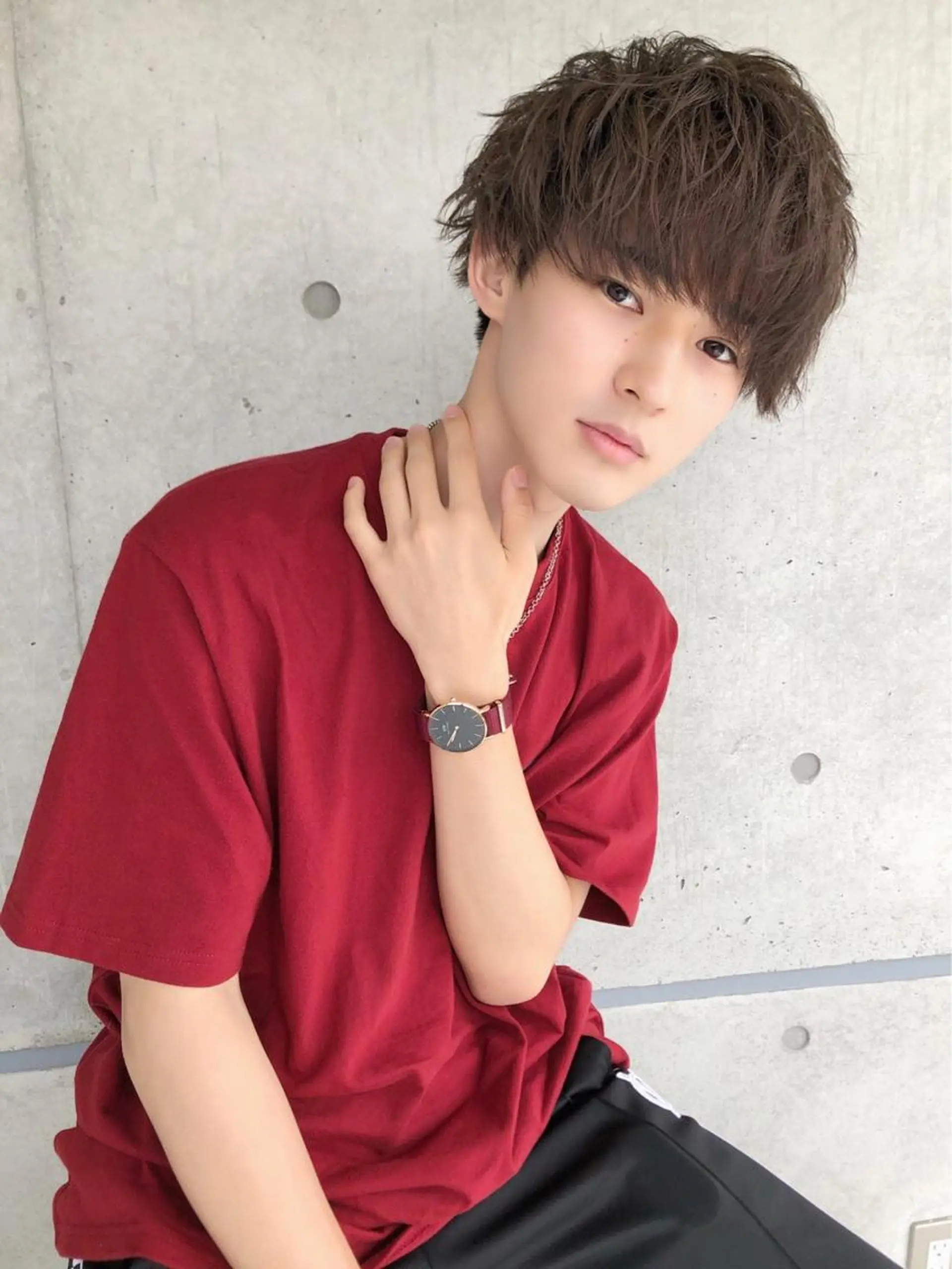 ショート カラー パーマ メンズ 💗🤍透明感カラー 🤍💗kanonのヘアスタイル