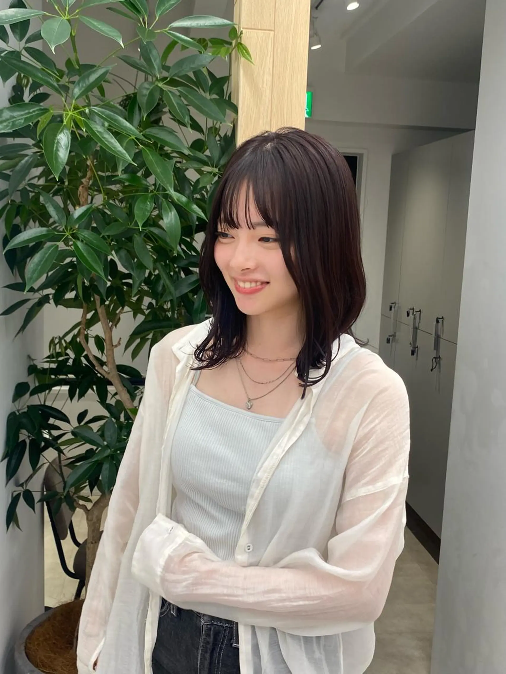 ミディアム カラー カット ヘアカラー トリートメント noa/ 渋谷のヘアスタイル