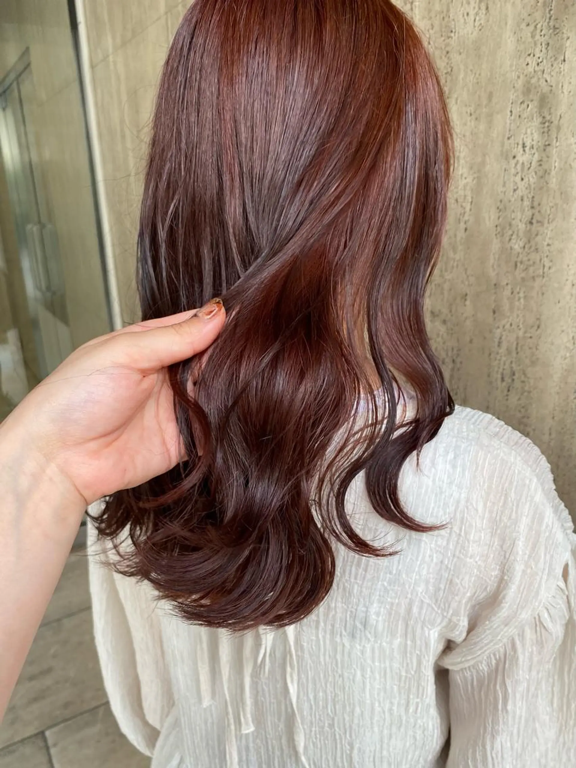 ロング カラー ヘアカラー Rinka/梅田/ 透け感カラー🤎のヘアスタイル