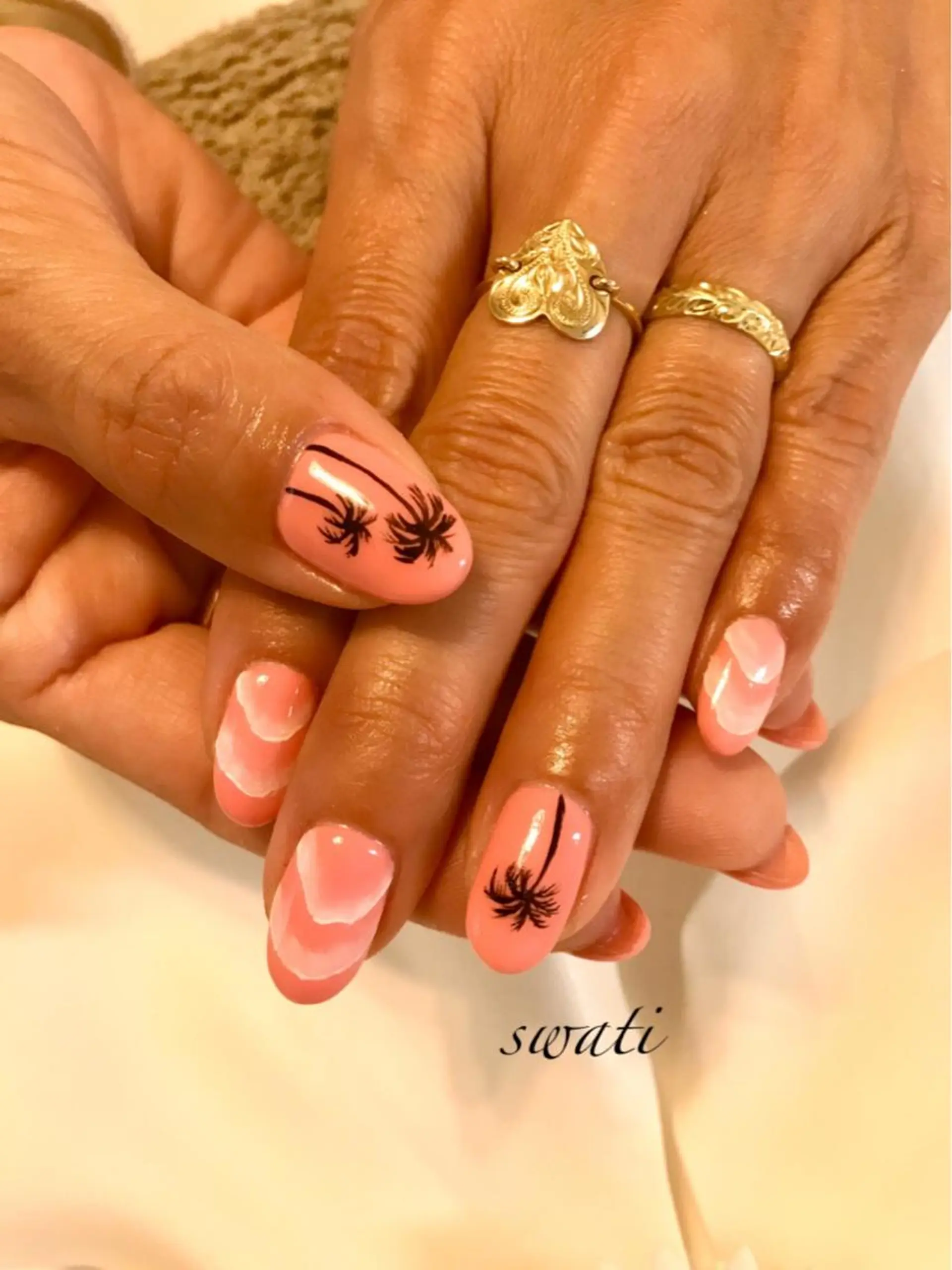 ネイル アートネイル オフィスネイル ピンク シンプルネイル 春ネイル yuko （ネイリスト）のネイルデザイン