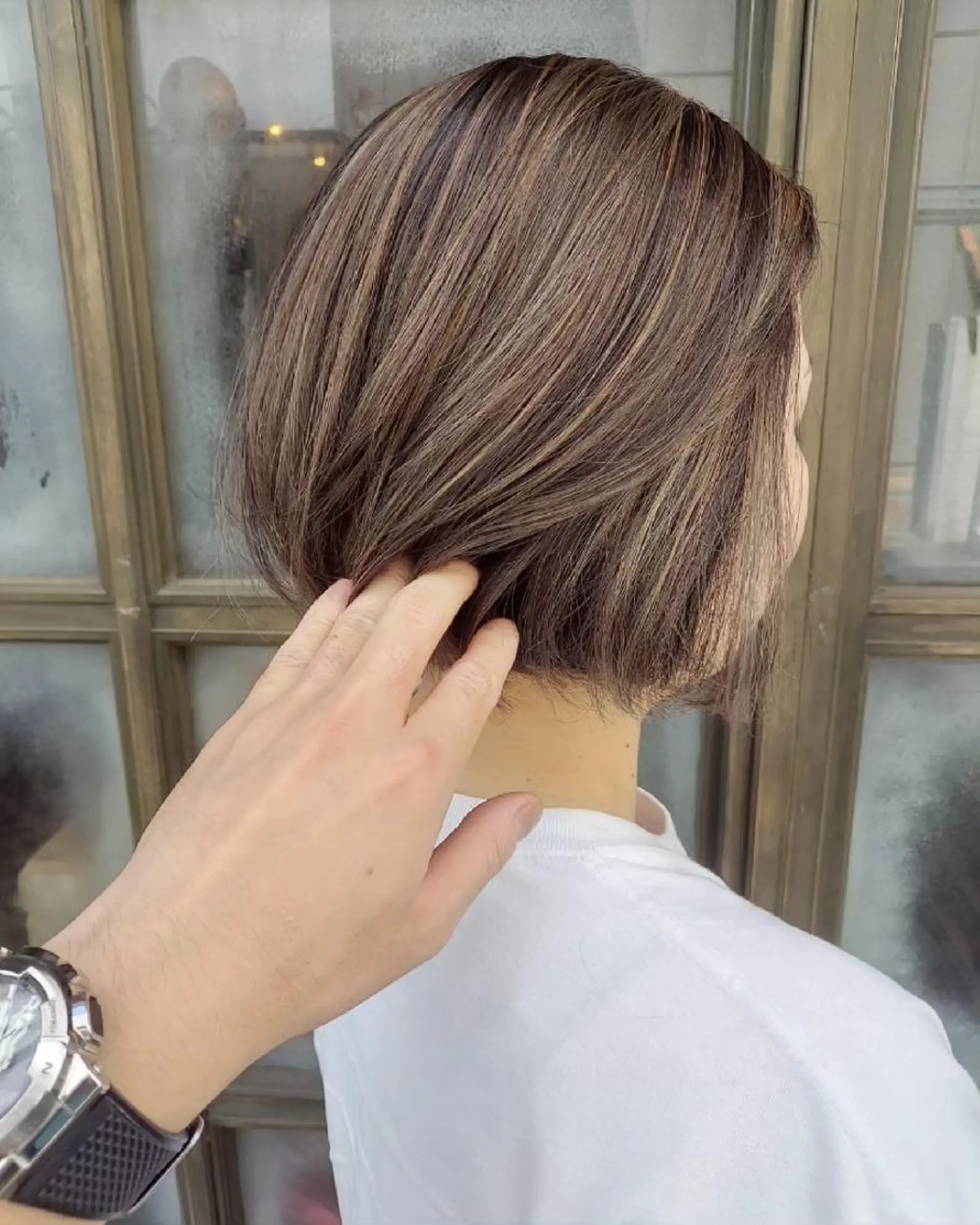 ミディアム カラー ハイライトカラー ハイライト grow上野御徒町【グロウ】所属・ブリーチ・ハイトーン 特化🎉内山のヘアスタイル