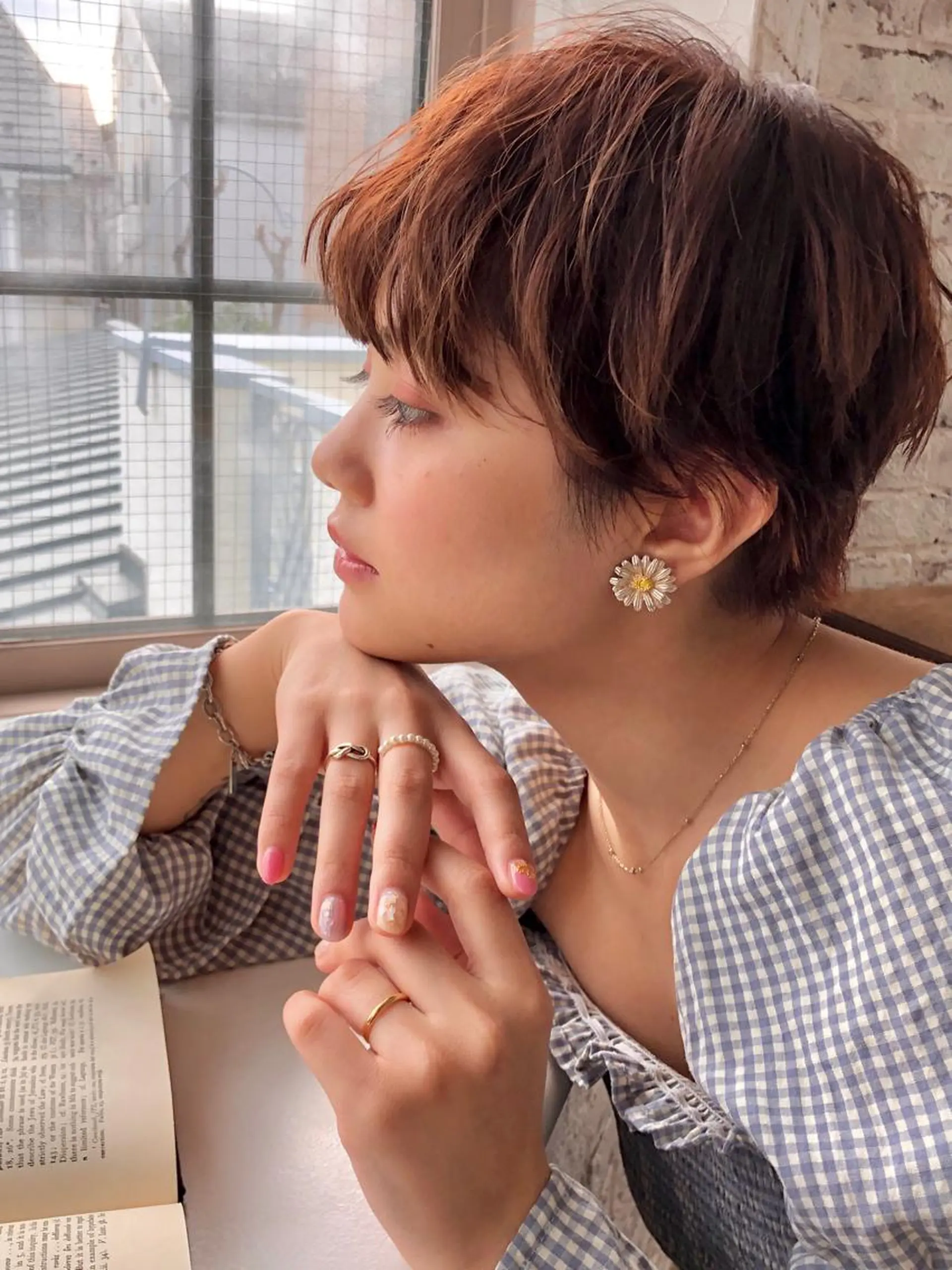 ショート パーマ さかい なつみのヘアスタイル