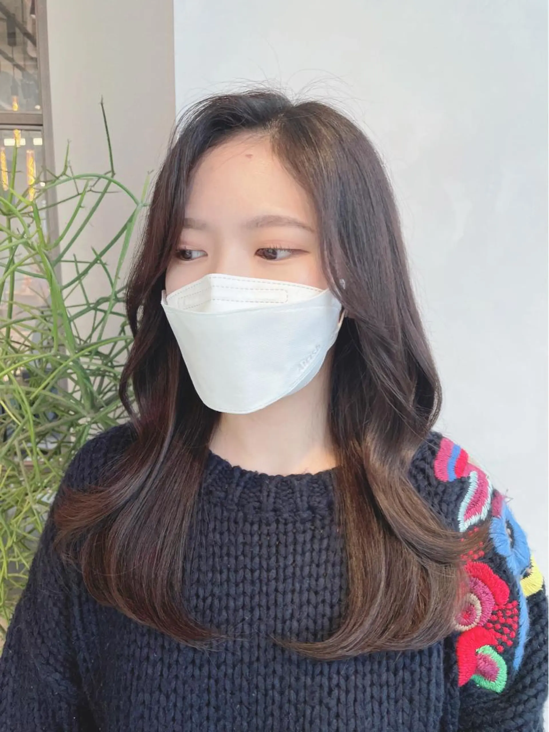 ロング ロングレイヤー 顔周りカット 韓国風ヘア レイヤーカット ロング ❤︎︎韓国ヘア❤︎︎ 𝑺𝒉𝒊𝒉𝒐のヘアスタイル