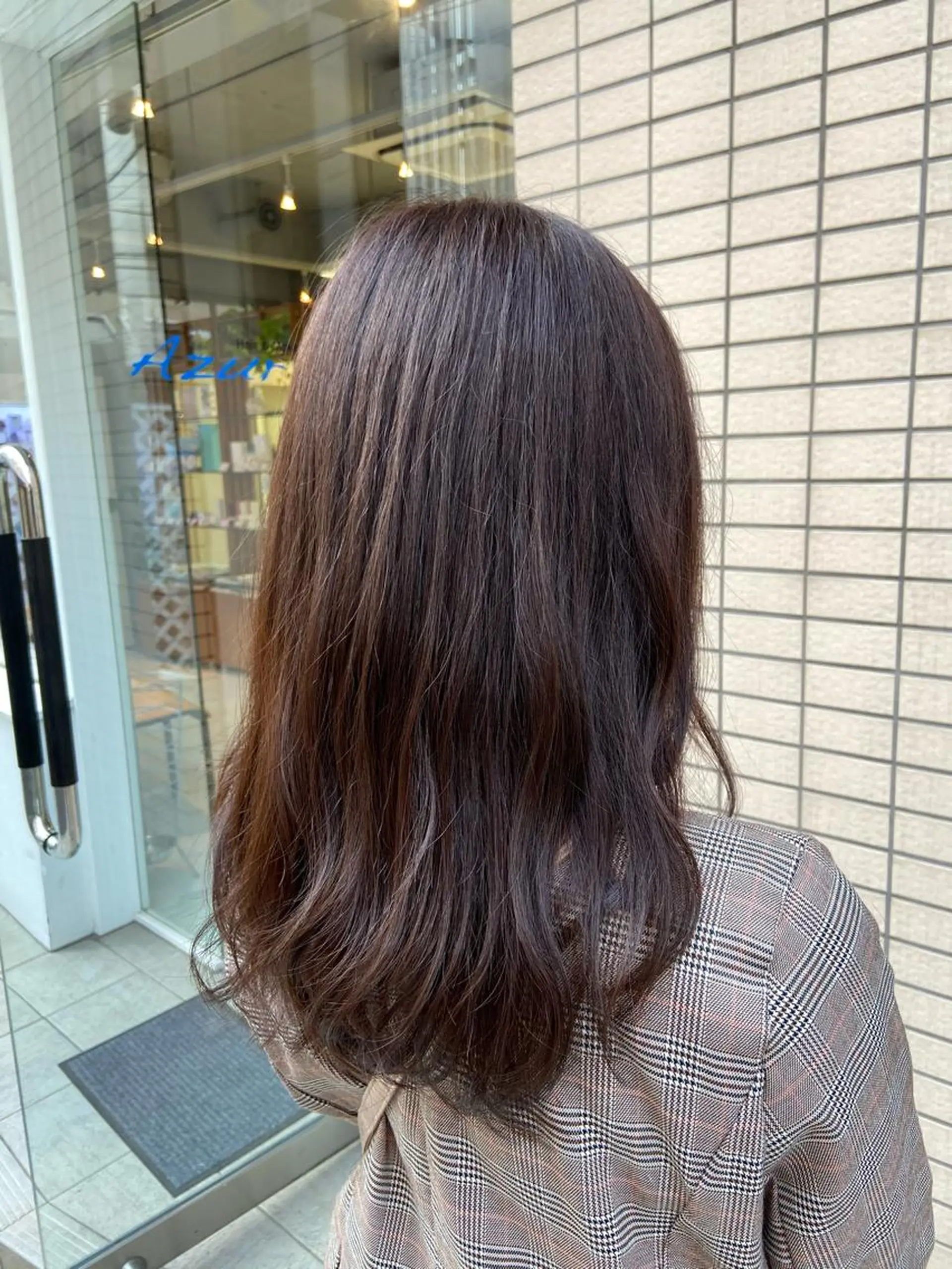 セミロング カラー ブリーチ ヘアカラー トリートメント 菊地 美憂のヘアスタイル