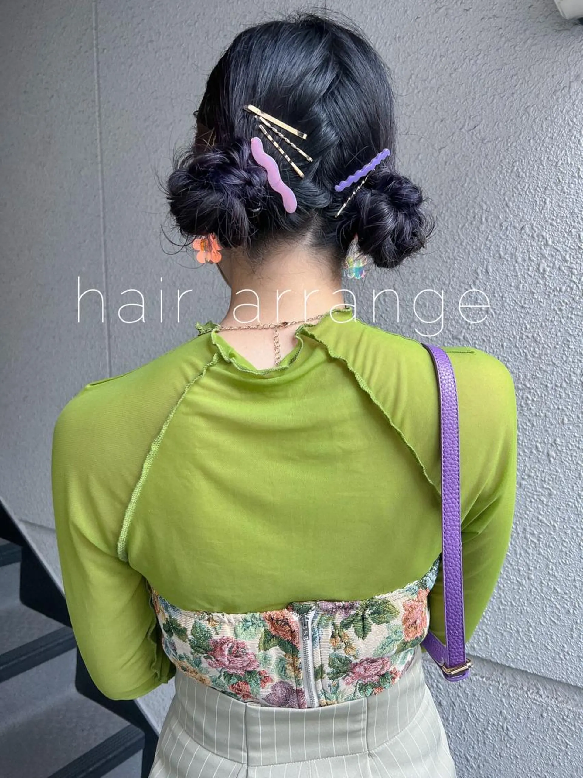 セミロング カラー ヘアアレンジ ヘアセット カラーパティシエ facce🌼ikoのヘアスタイル