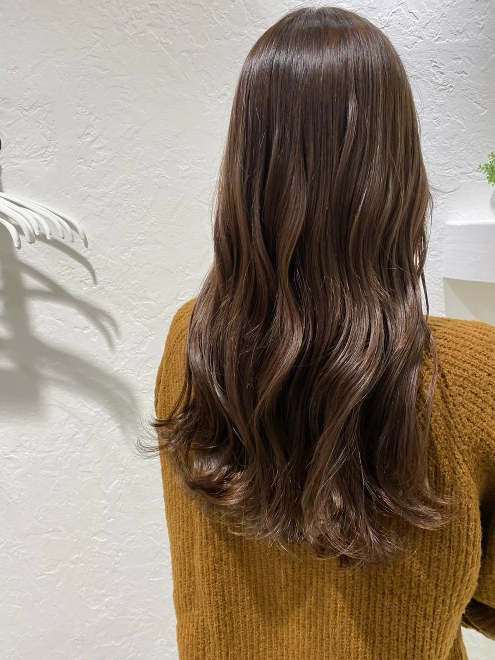 ロング カラー ながい りなのヘアスタイル