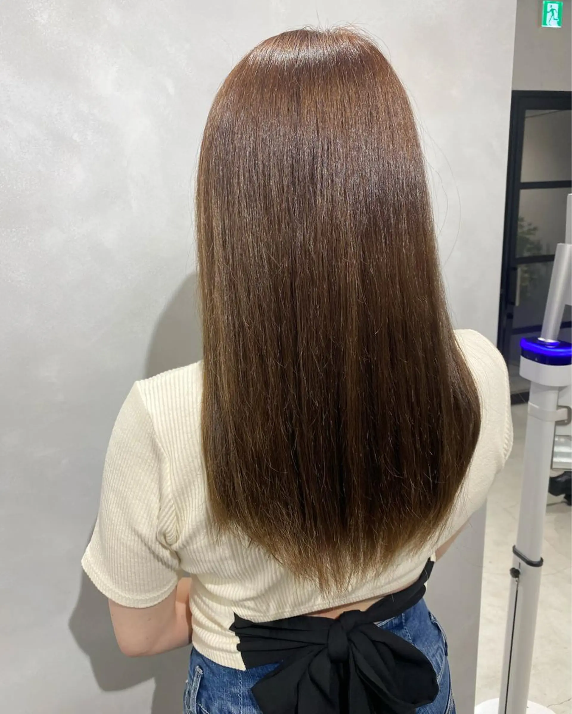 セミロング カラー ブラウンカラー 髪質改善/縮毛矯正 レイヤー/松川匠のヘアスタイル