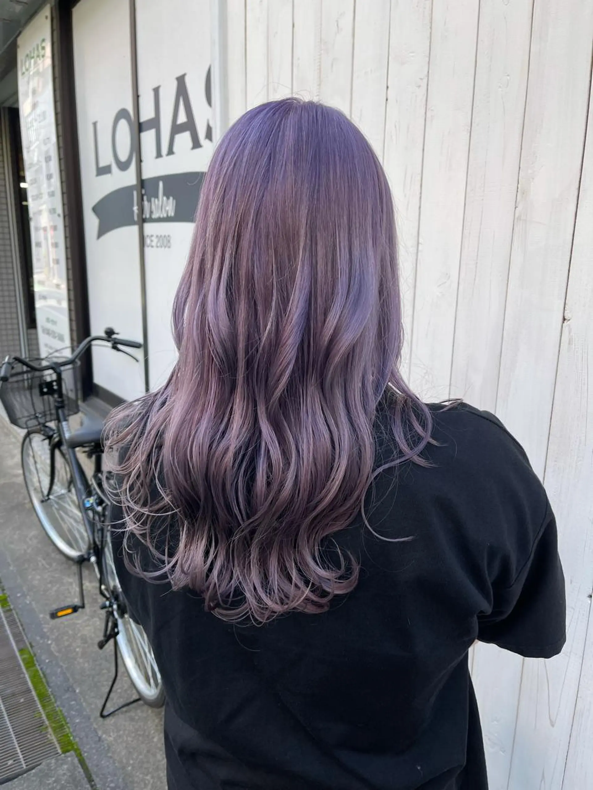 ロング カラー パープルカラー Assemble TOKYO所属・Assemble YUYAのヘアスタイル