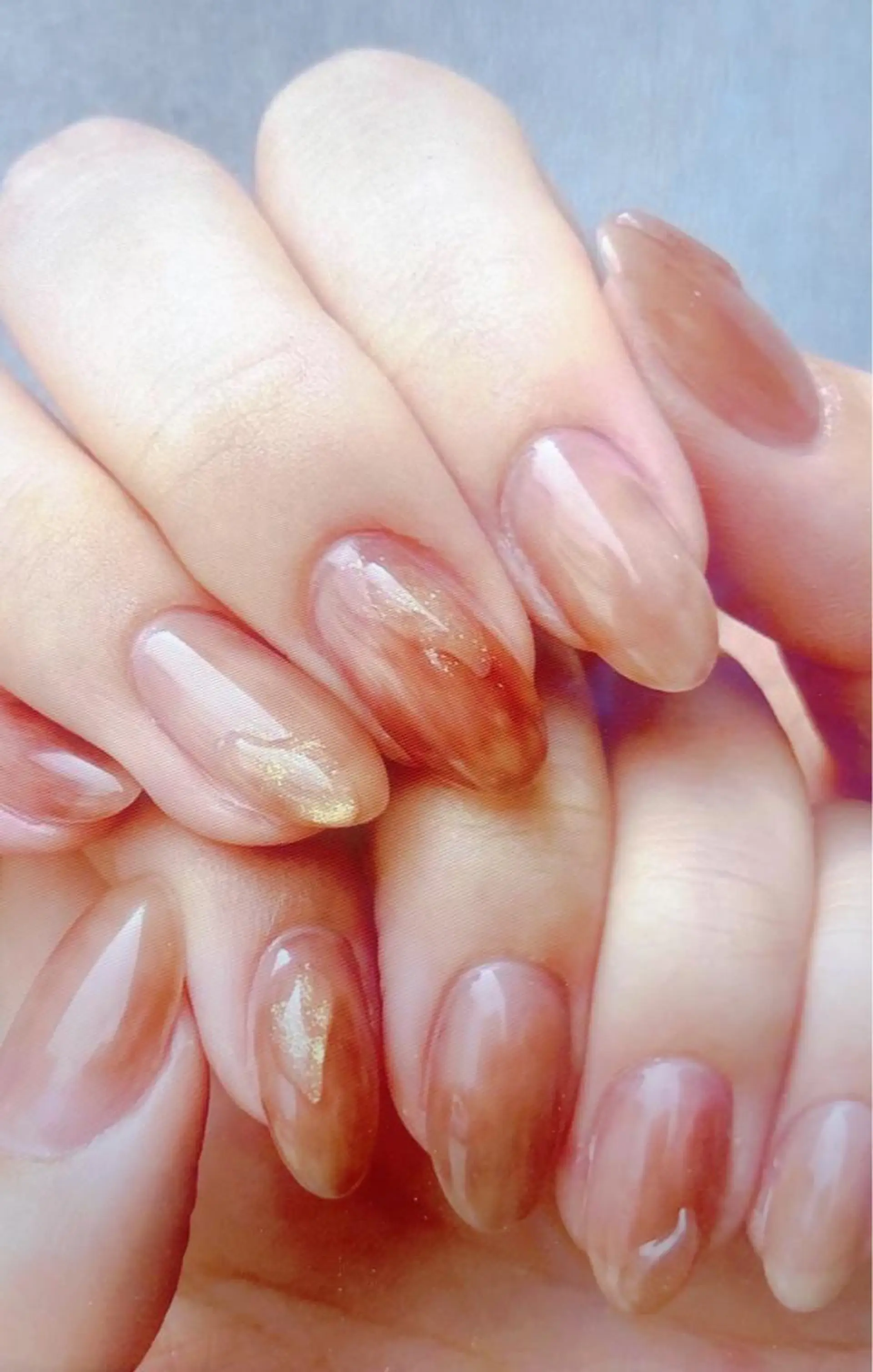 ネイル ハンドネイル ハンドケア ハク キのネイルデザイン