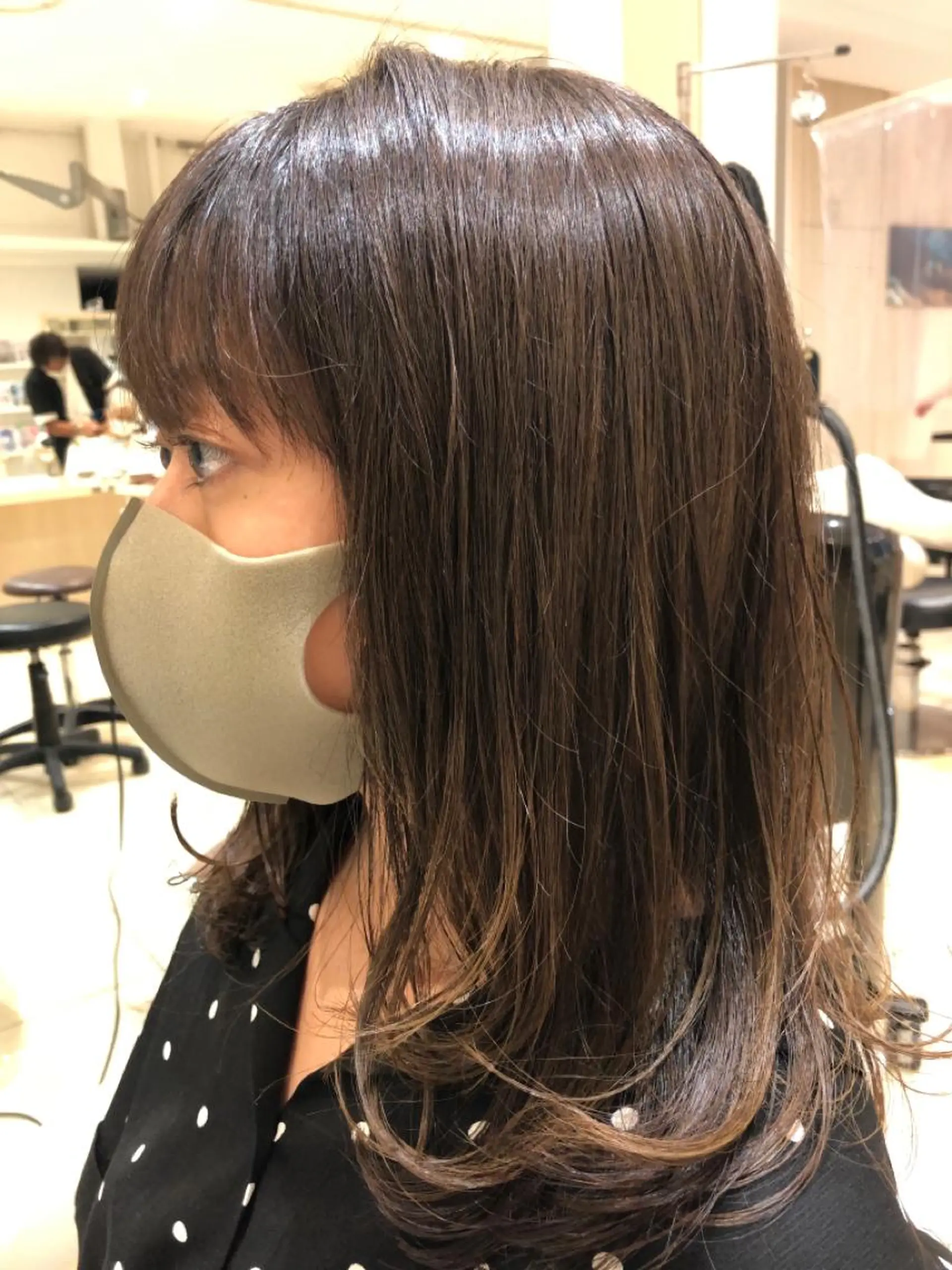 ロング カジサ ケイコのヘアスタイル