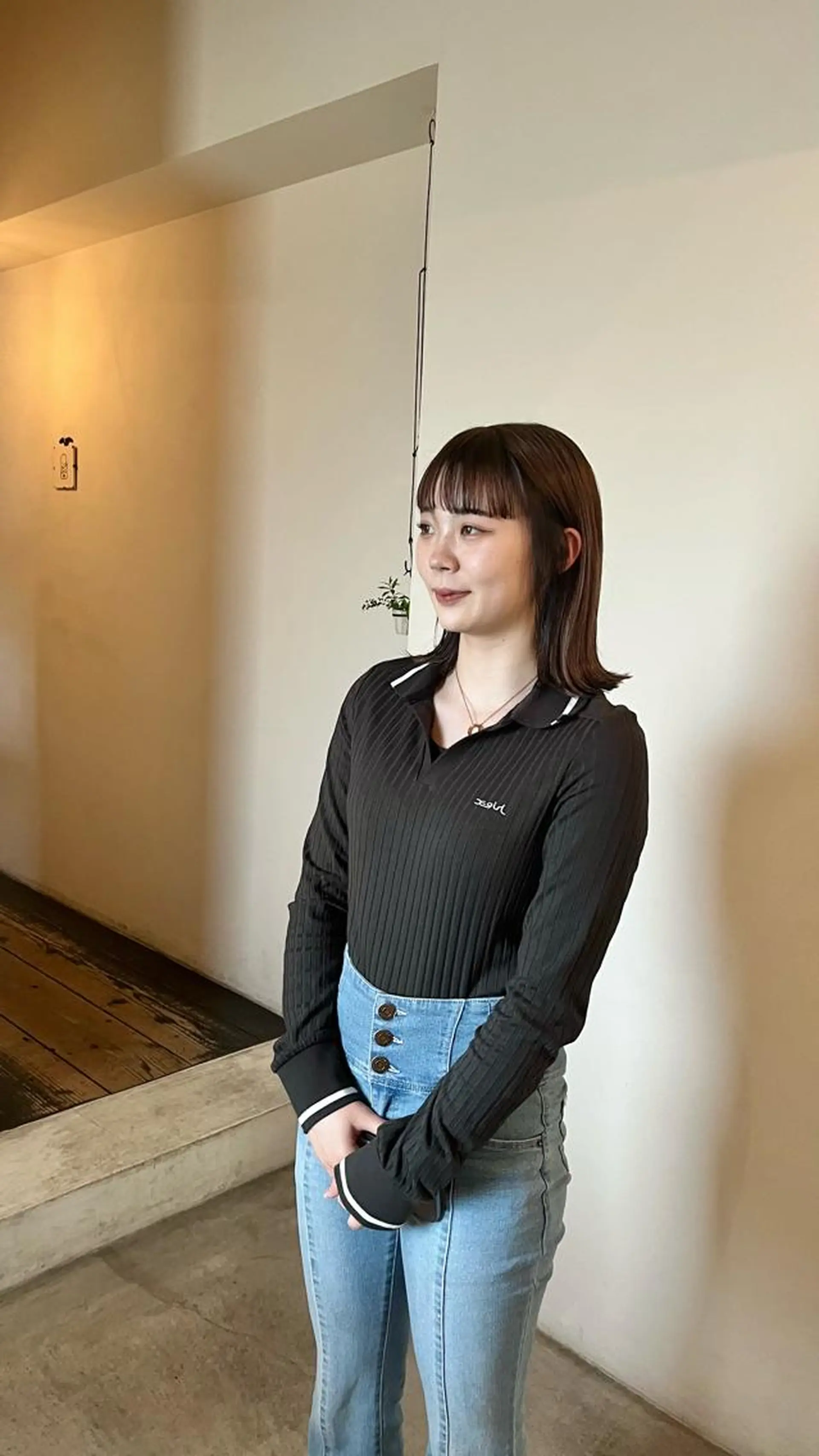 ミディアム カラー ベージュカラー ヘアカラー トリートメント 前川 華恋 / room3のヘアスタイル