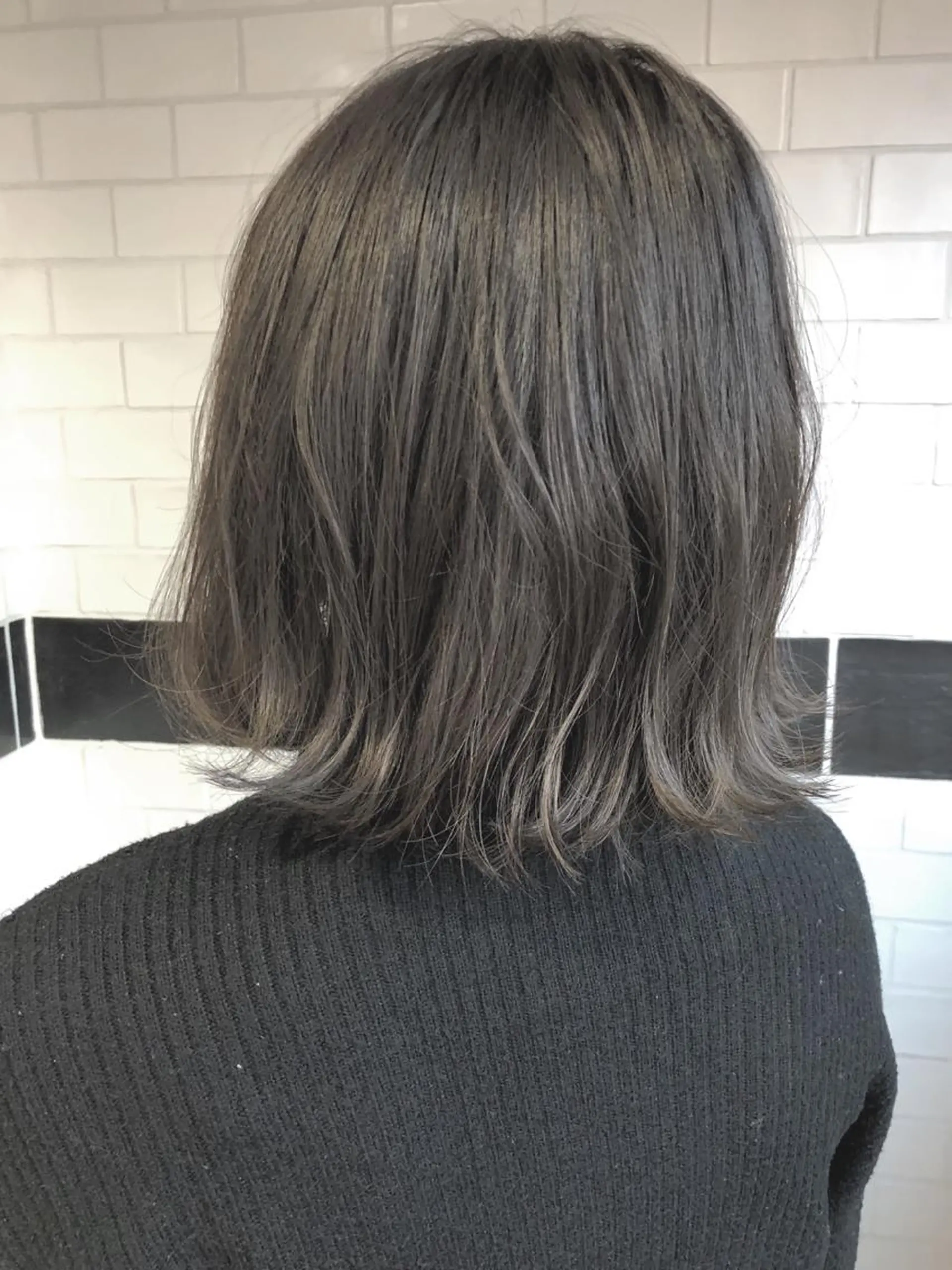 ミディアム カラー アディクシーカラー ブリーチ 透明感カラー ブリーチなしカラー カット トリートメント ボブ／髪質改善／ 銀座／CHIEのヘアスタイル