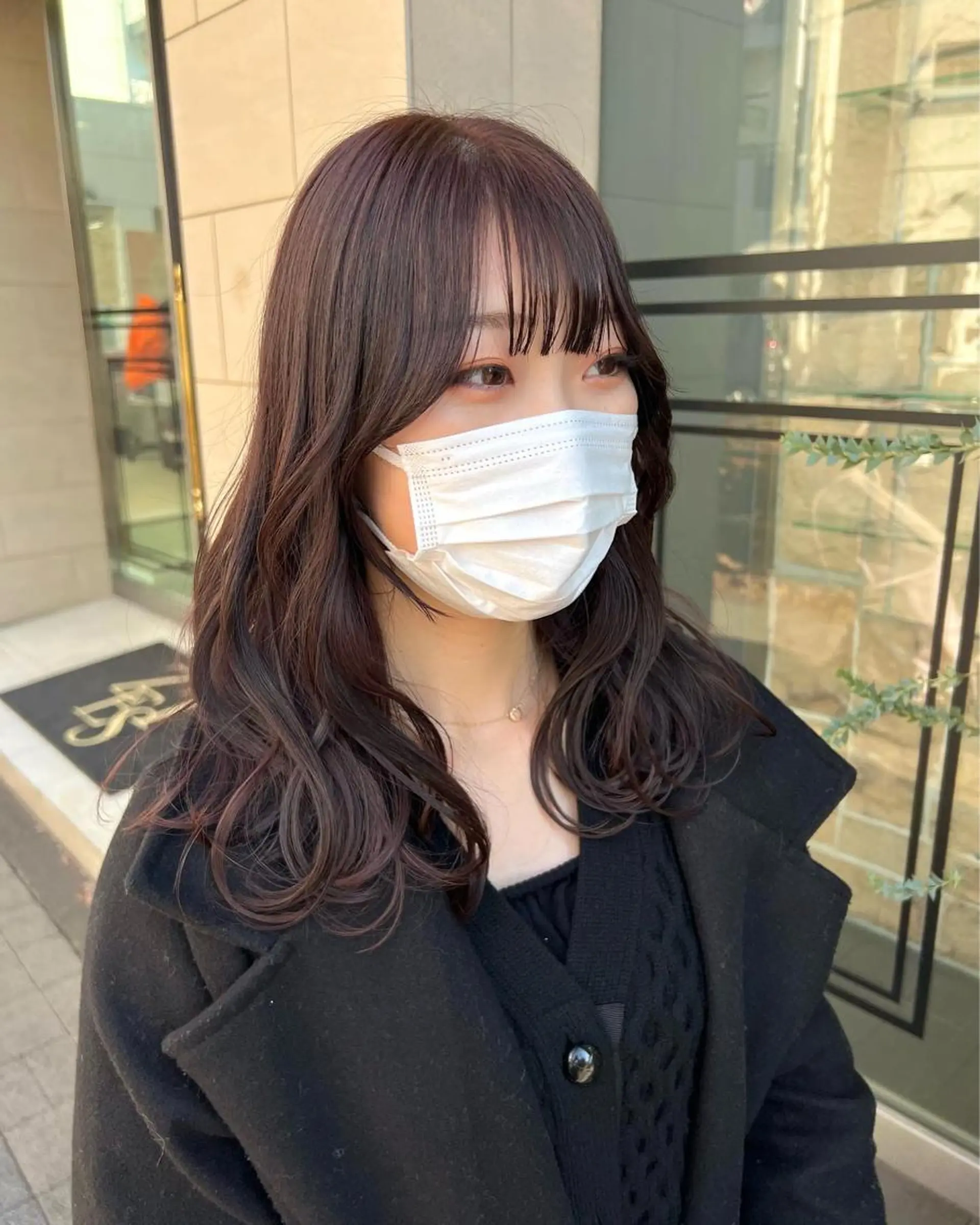 ロング カラー ブリーチ ボルドーカラー ブラウンカラー イヤリングカラー インナーカラー ヘアカラー トリートメント メンズカット松戸/韓 国/メンズパーマ航太のヘアスタイル