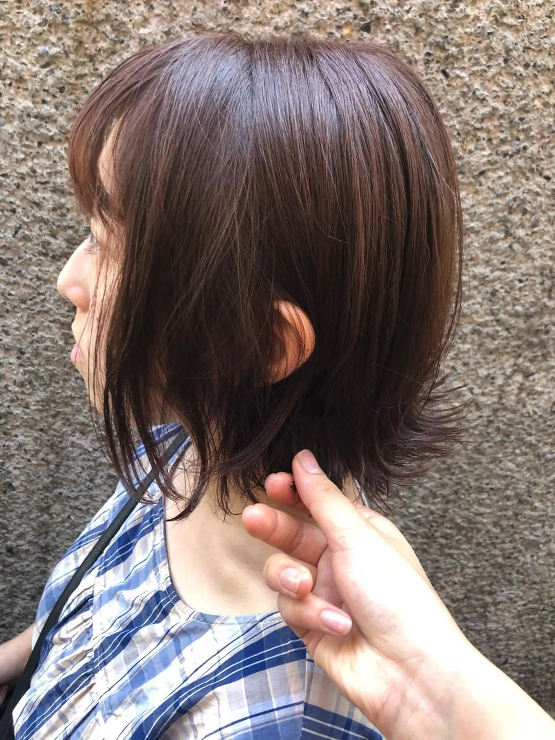 ショート カラー ヘアアレンジ 切りっぱなしボブ ブラウンカラー ピンクカラー ピンクブラウン ボブ GO TODAY SHAiRE SALON所属・透明感カラー🤎 ゆりのヘアスタイル