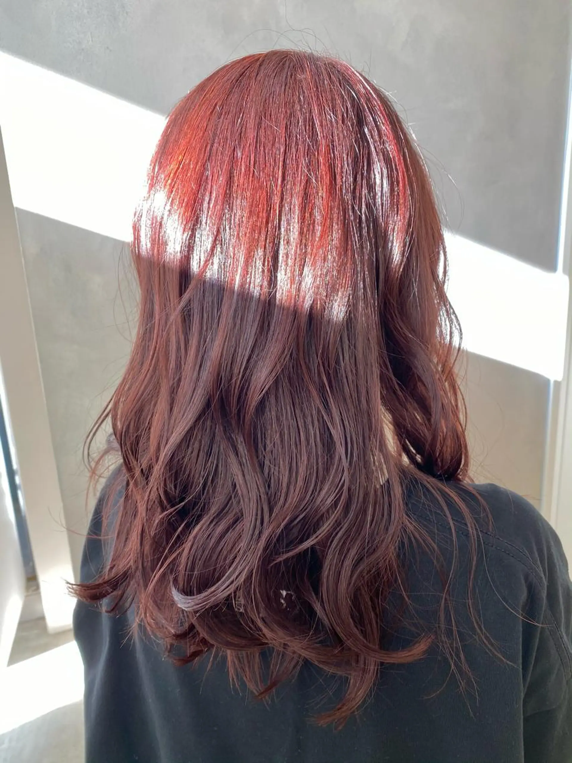 ロング カラー ピンクカラー カット ヘアカラー ピンク/ベージュ /似合わせ/田島百華のヘアスタイル