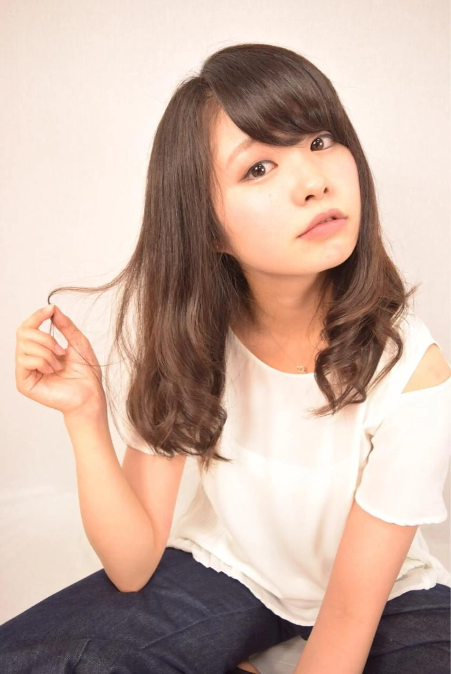 ミディアム セミロング ロング パーマ ヘアアレンジ サンテヴィスタ　本八幡店所属・中根　いち 美髪を作るプロのヘアスタイル