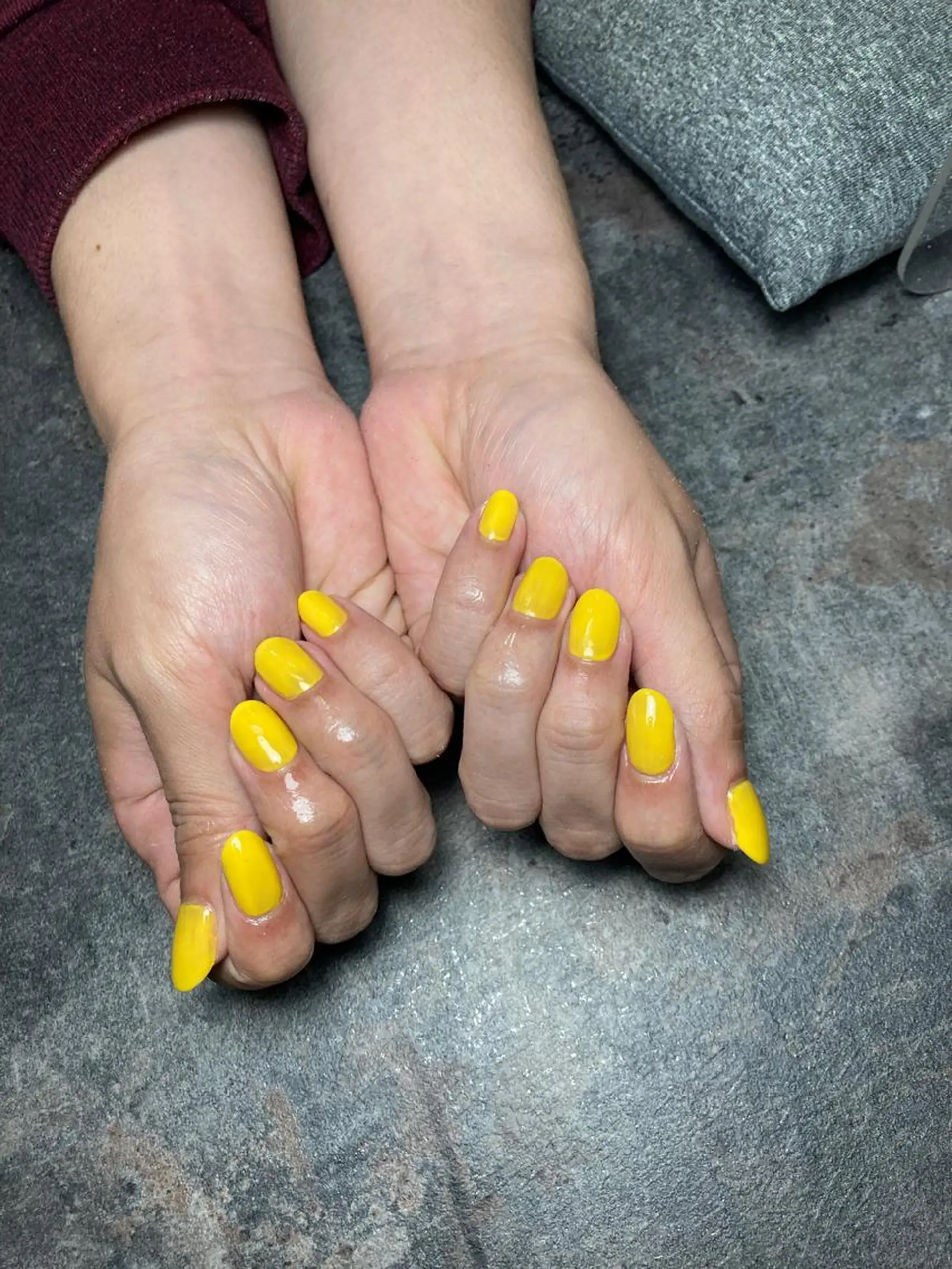 メンズ ネイル 黄色 ハンドネイル Nail Salon liber所属・NailSalon liberのネイルデザイン