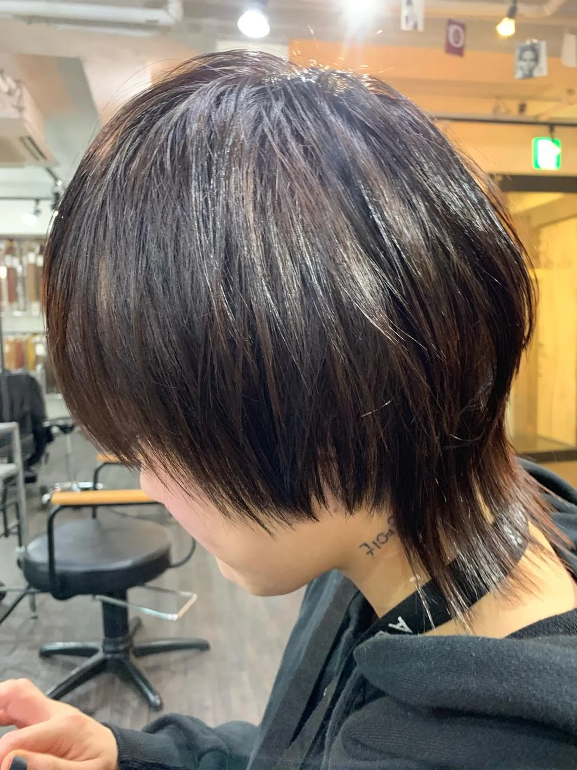 ショート ウルフカット 家田 竜のヘアスタイル